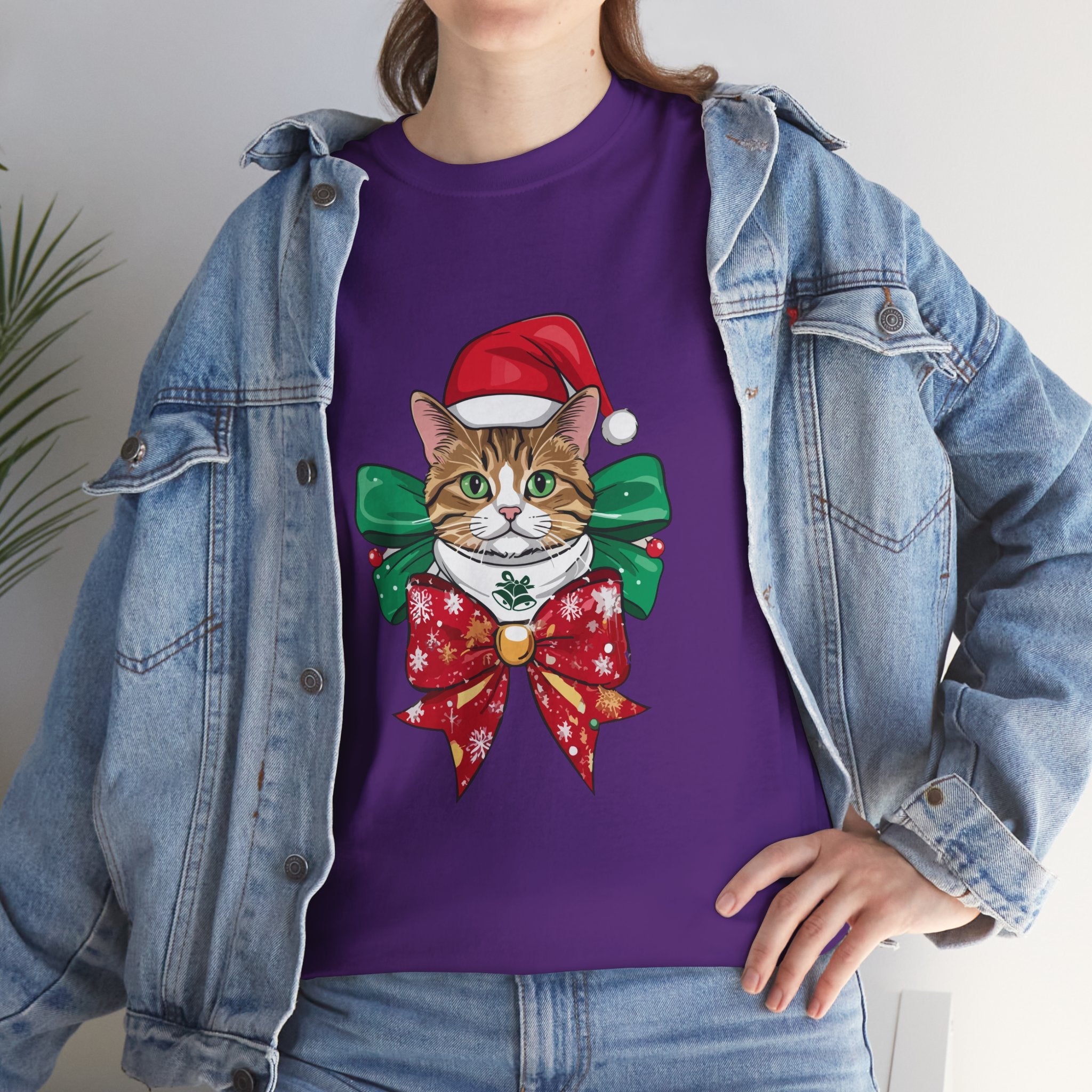 Christmas Cat Graphic T- Shirt Printify