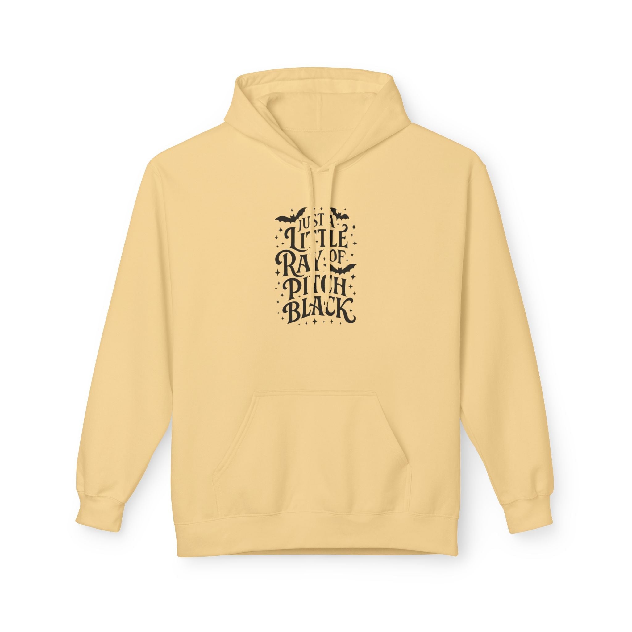 "Just a Little Rave of Pitch Black" Gothic Raven Graphic Hoodie Printify