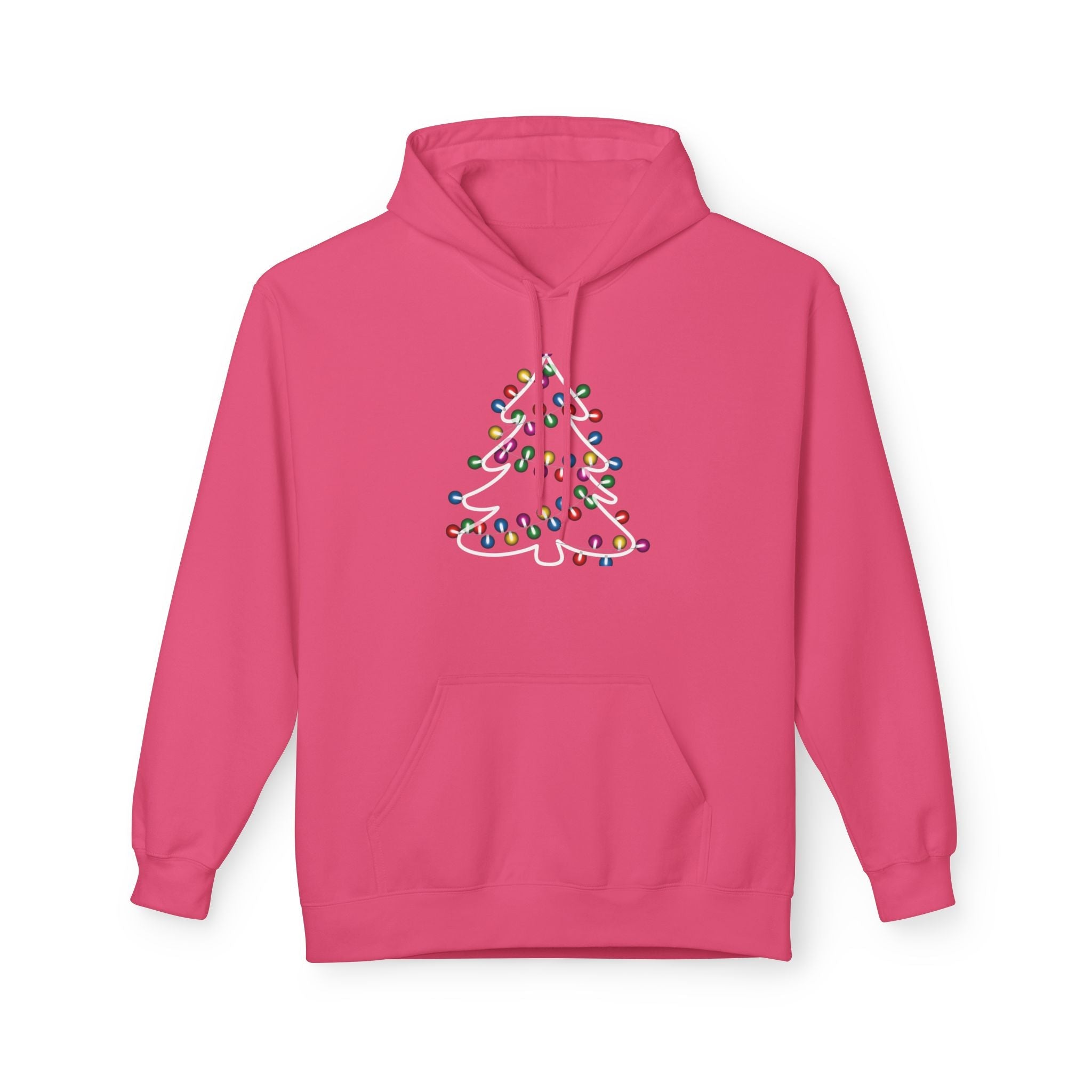 Christmas Tree Lights Hoodie Printify