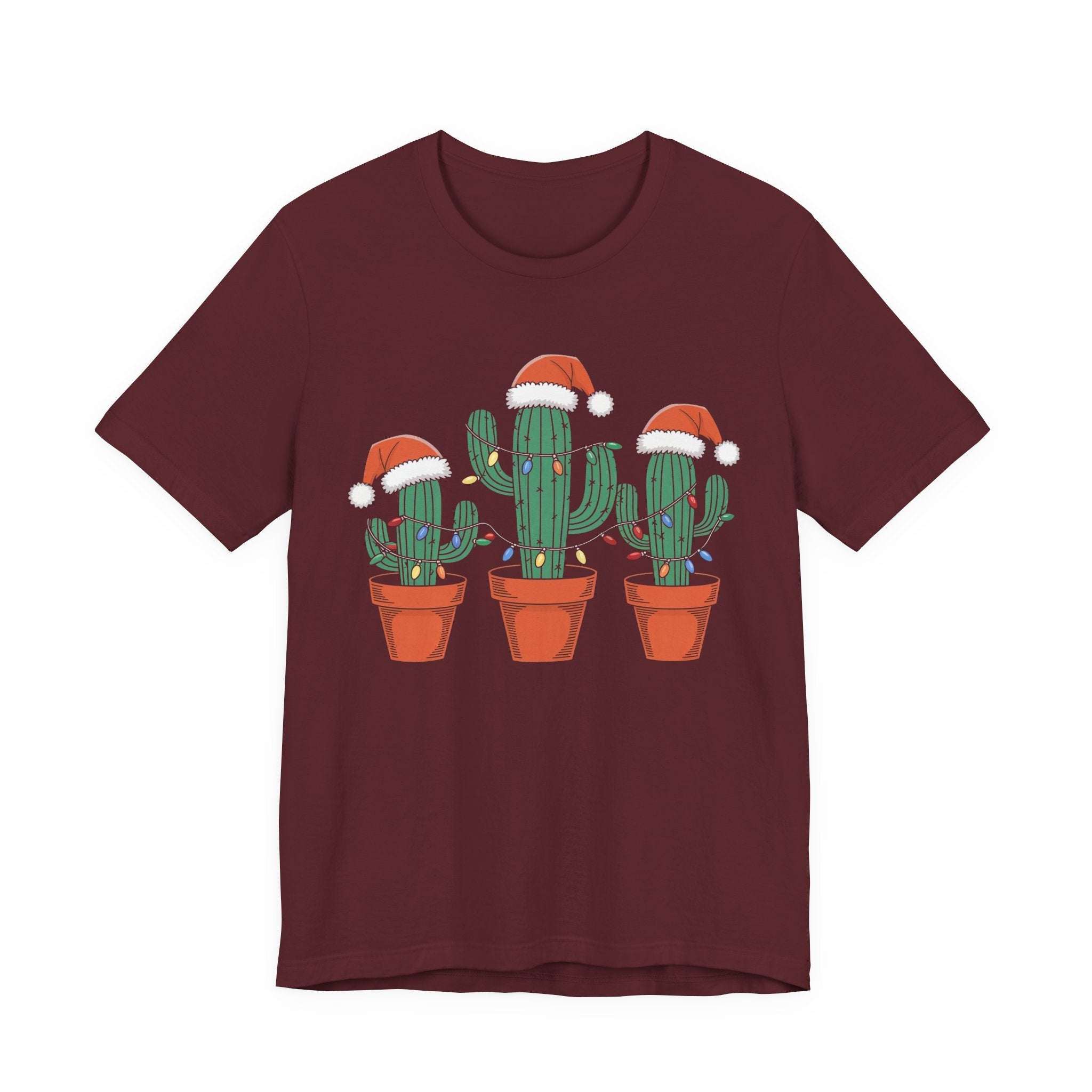 Christmas Cactus Succulent T-Shirt Printify