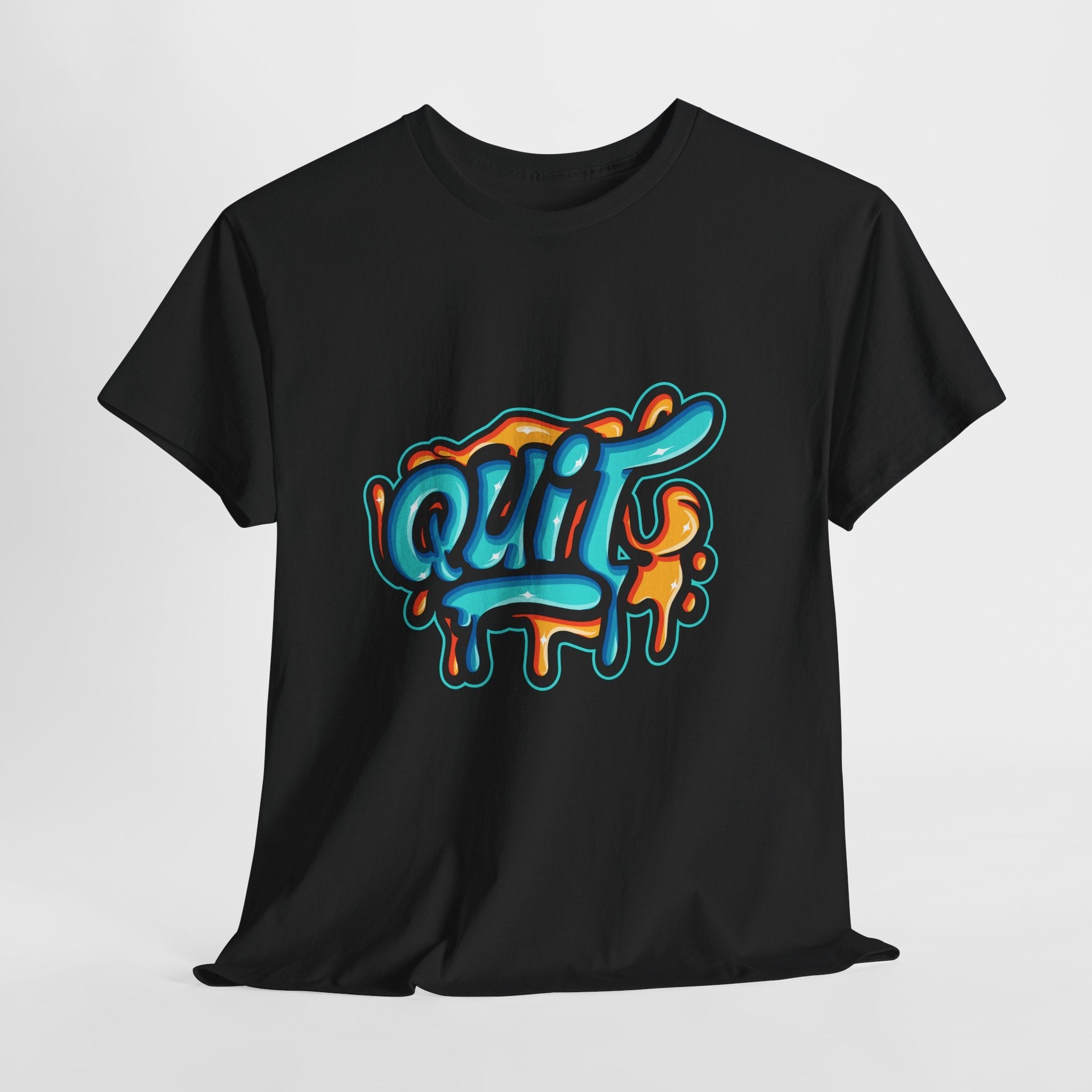 Graffiti Style Quit T-Shirt Printify