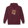 Reindeer Face Holiday Hoodie Printify