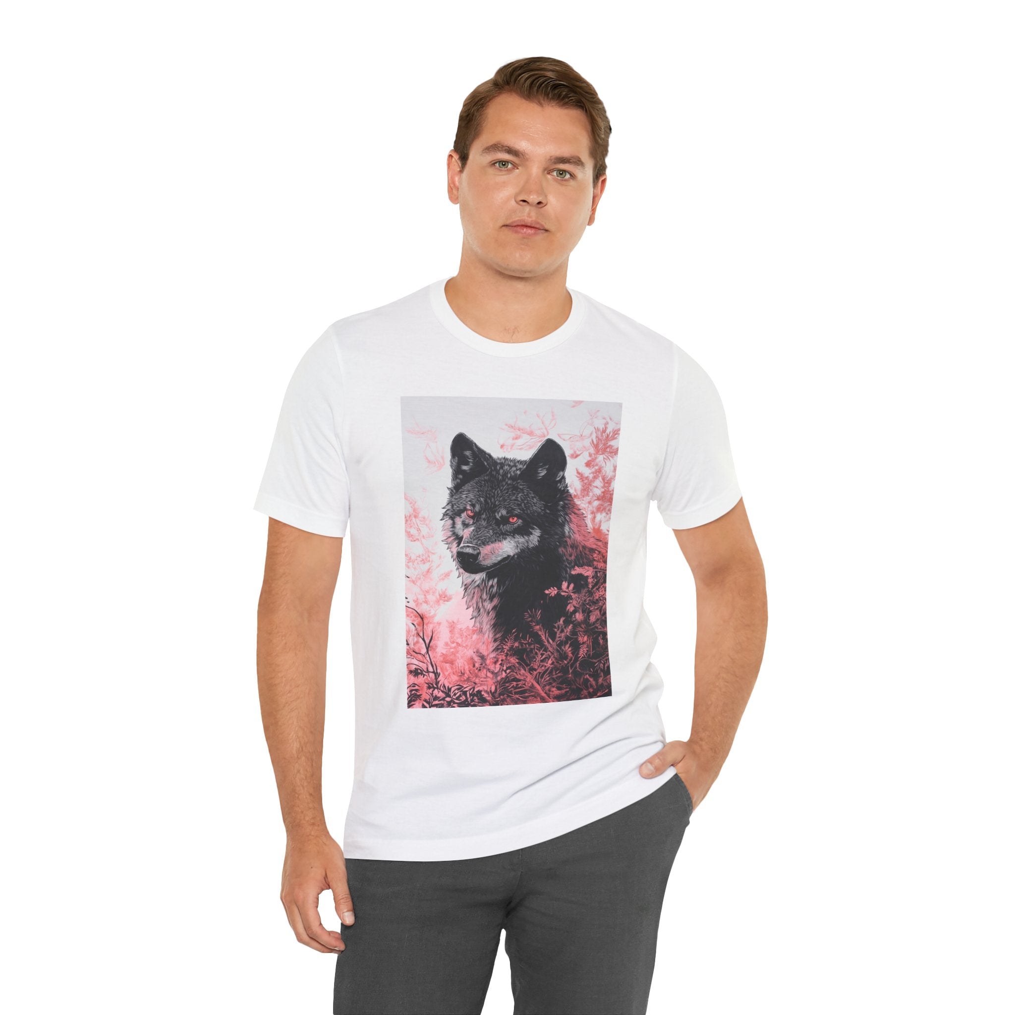 Artistic Wolf Graphic T- Shirt Printify