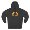 Vintage Sunset Mountain Bigfoot Hoodie Printify
