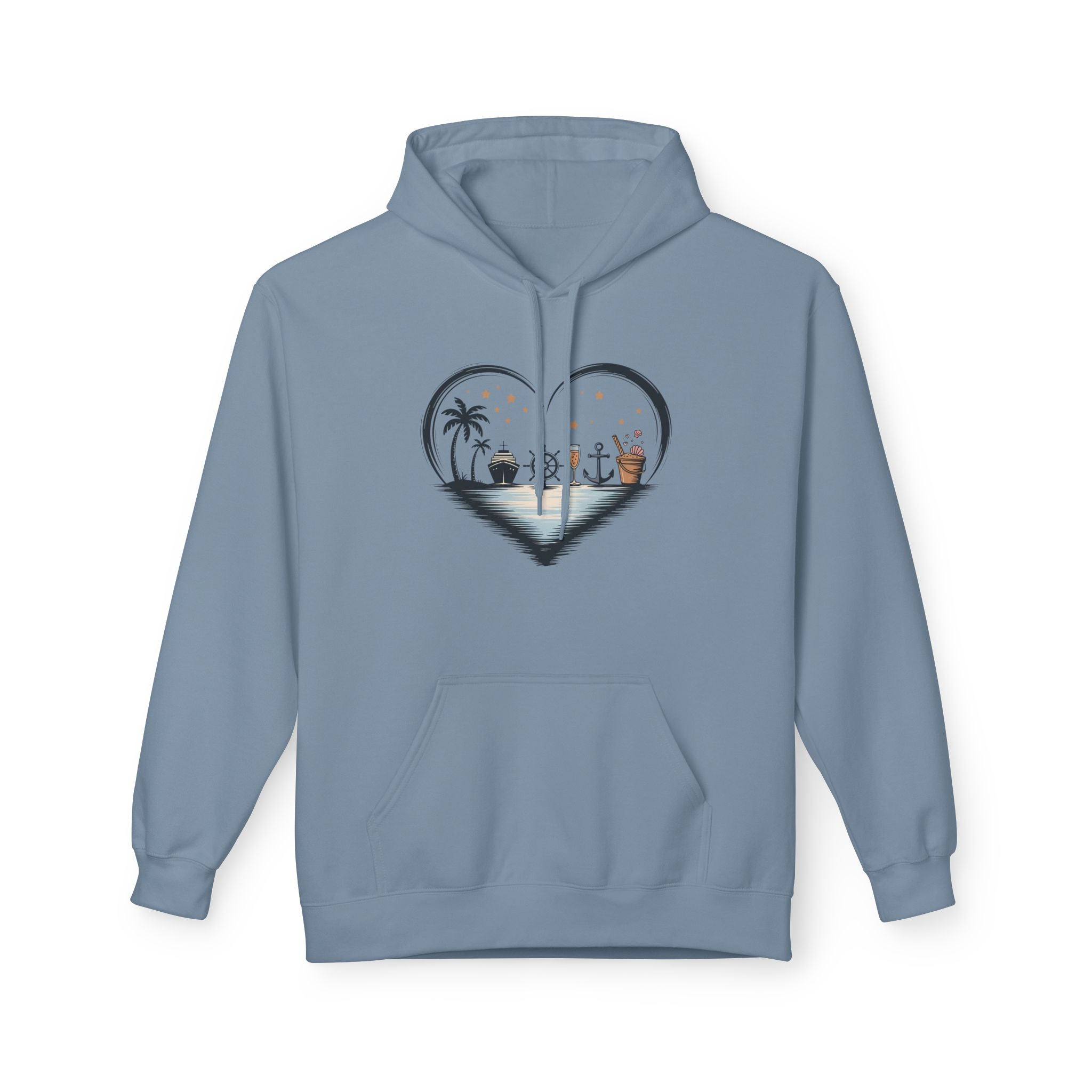 Beach Heart Graphic  Hoodie