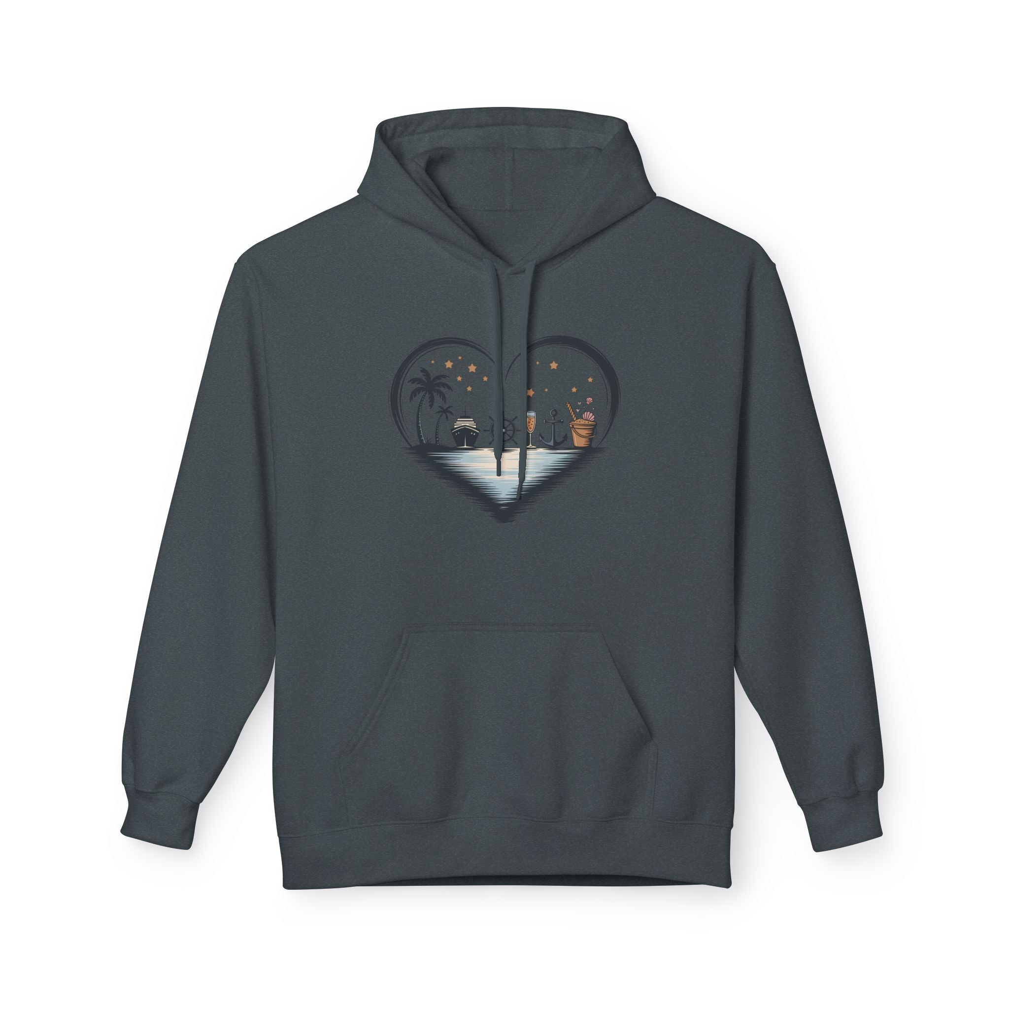 Beach Heart Graphic  Hoodie