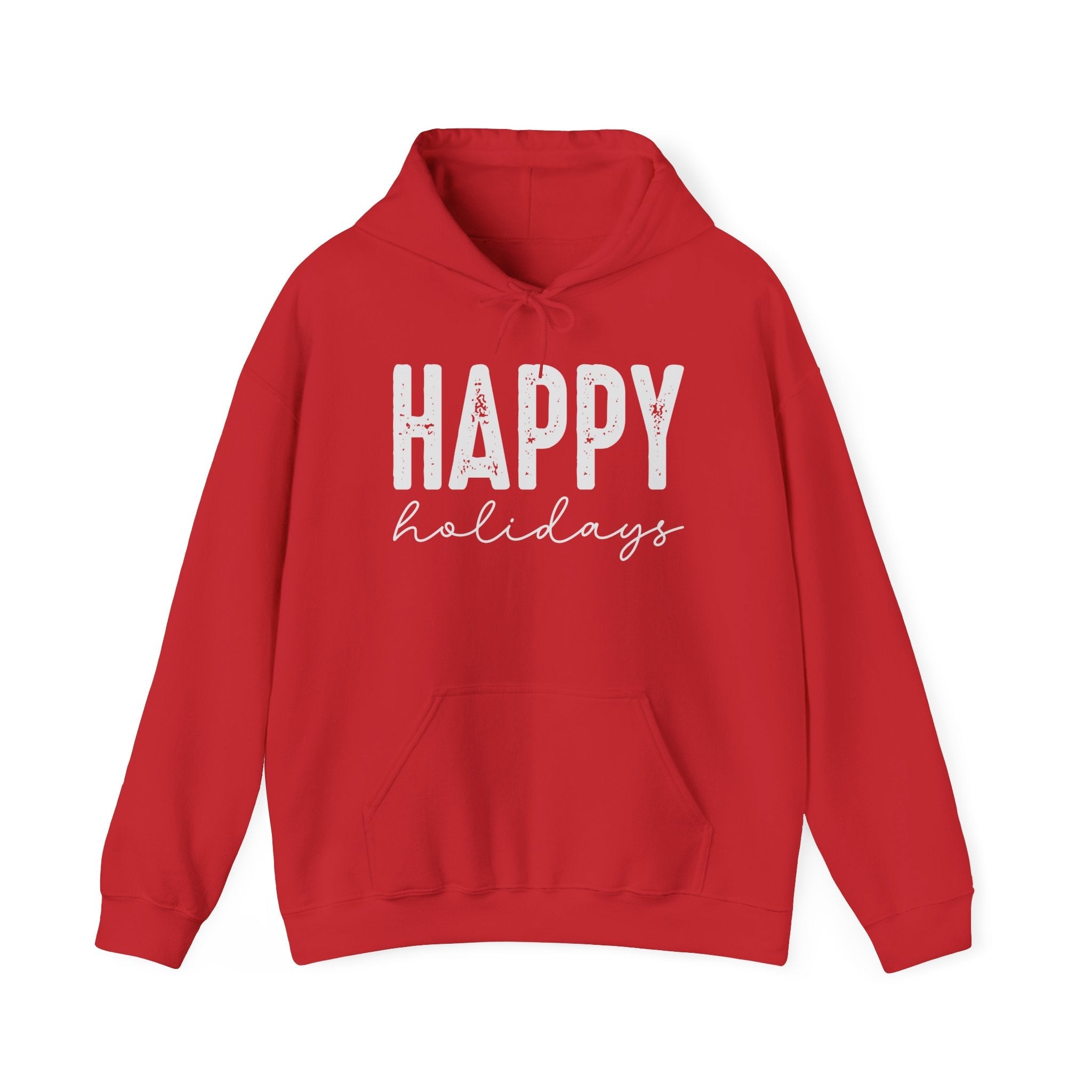 "Happy Holidays" Graphic Hoodie Printify