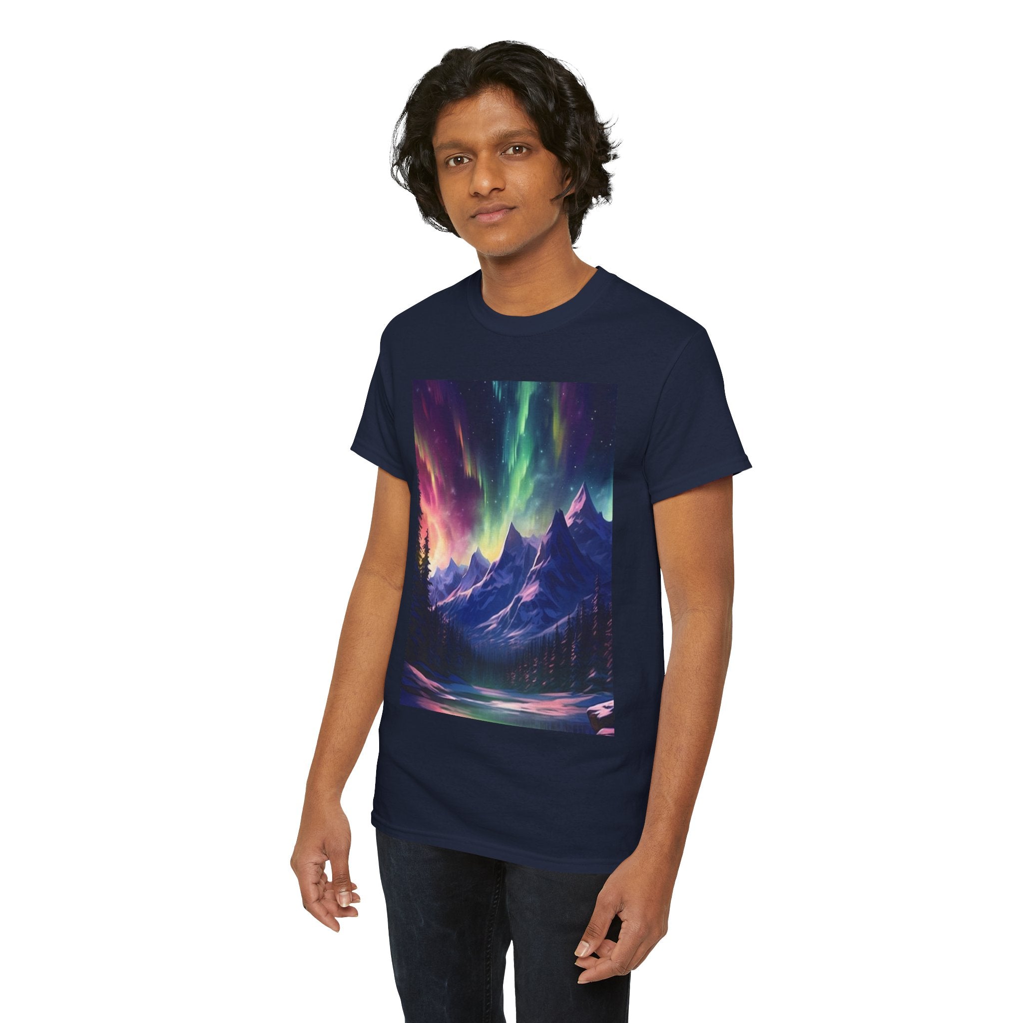 Northern Lights Graphic T- Shirt Printify