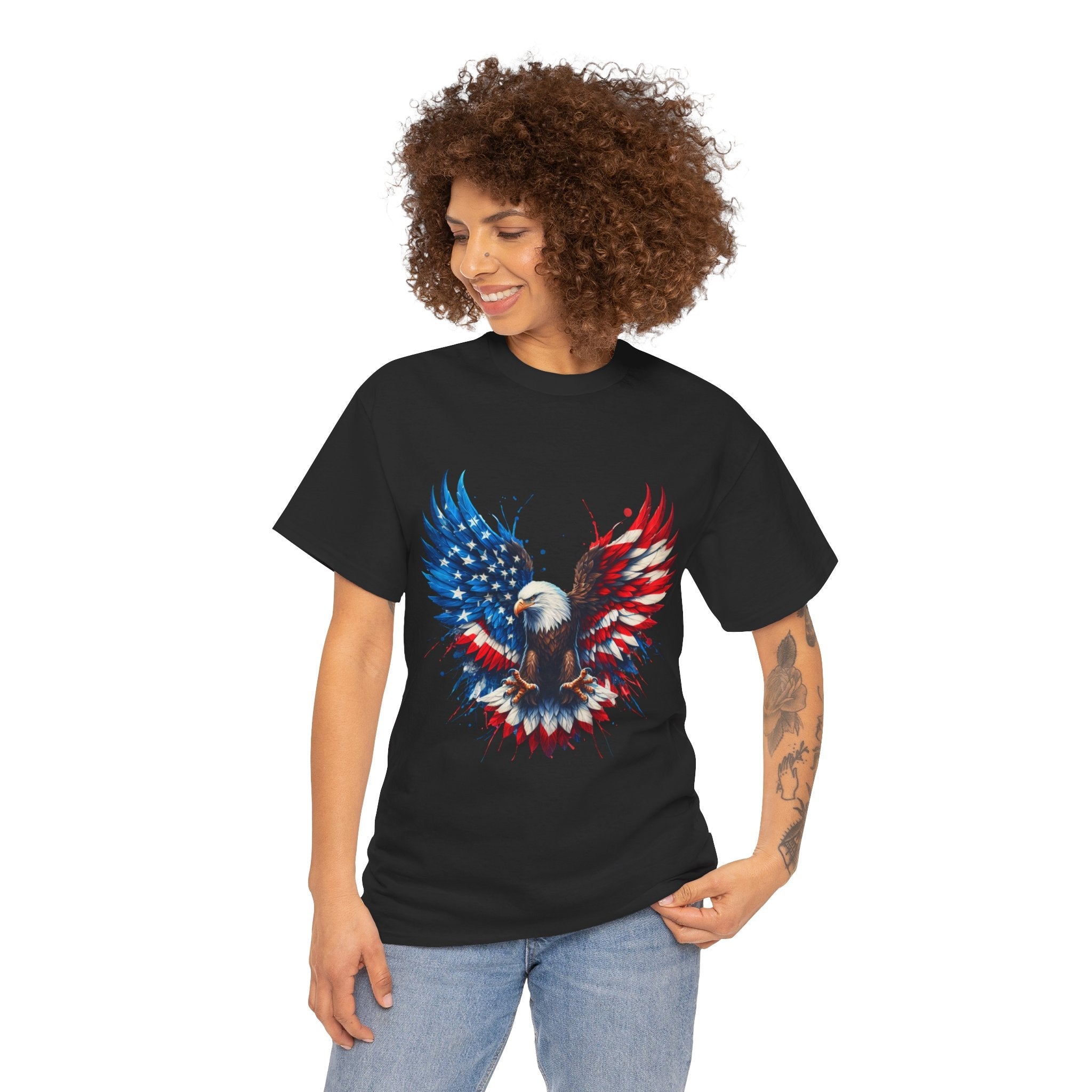 Patriotic Eagle Unisex T- Shirt Printify