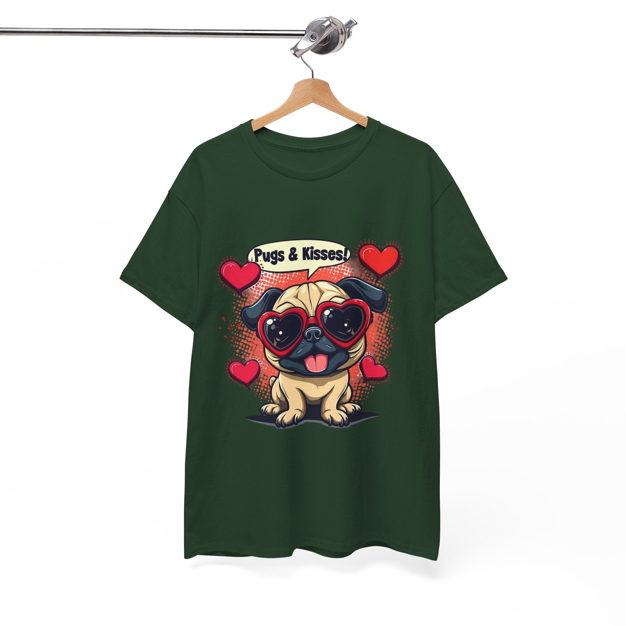 Pugs & Kisses Unisex Graphic T- Shirt Printify