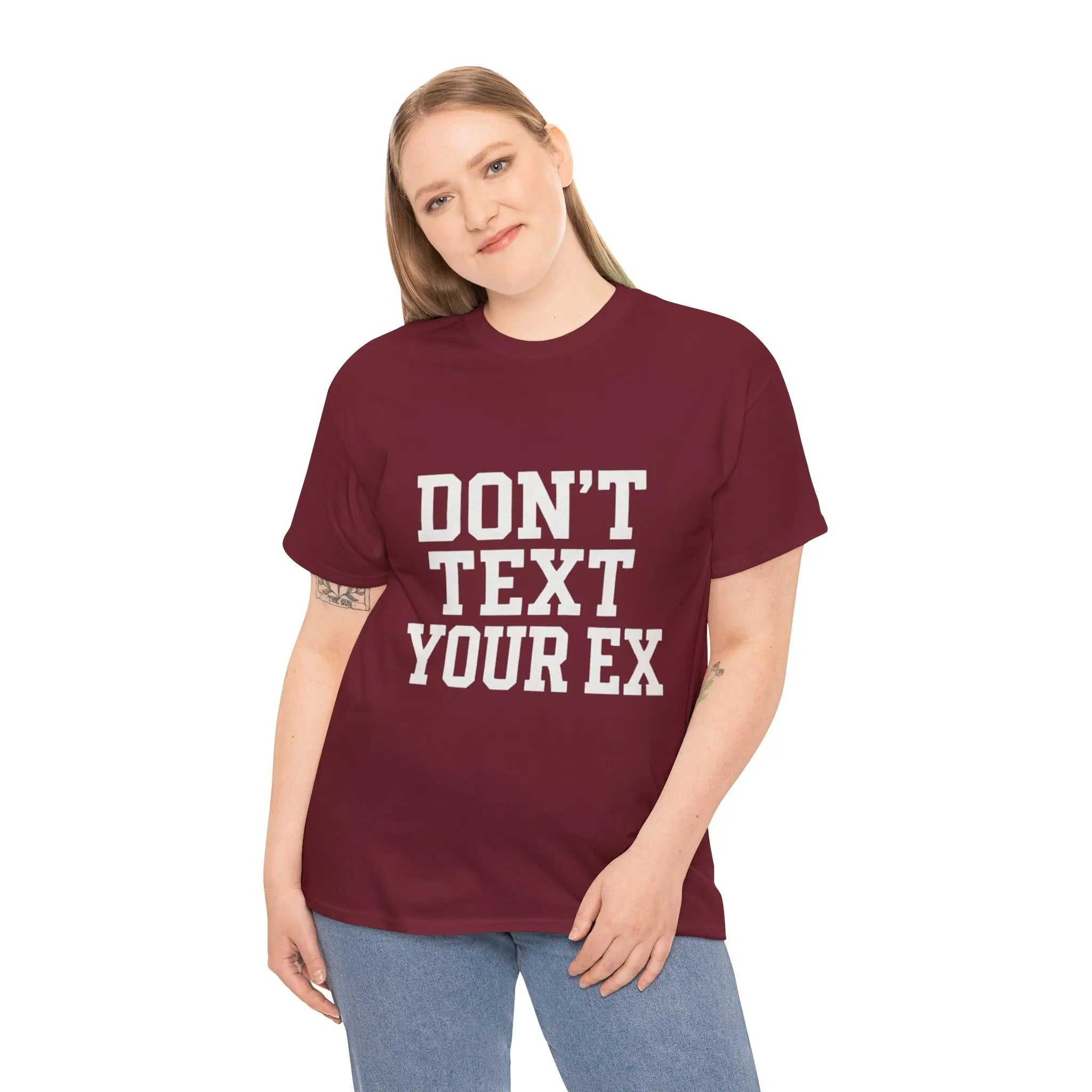 Don't Text Your Ex Funny Slogan T-shirt Printify