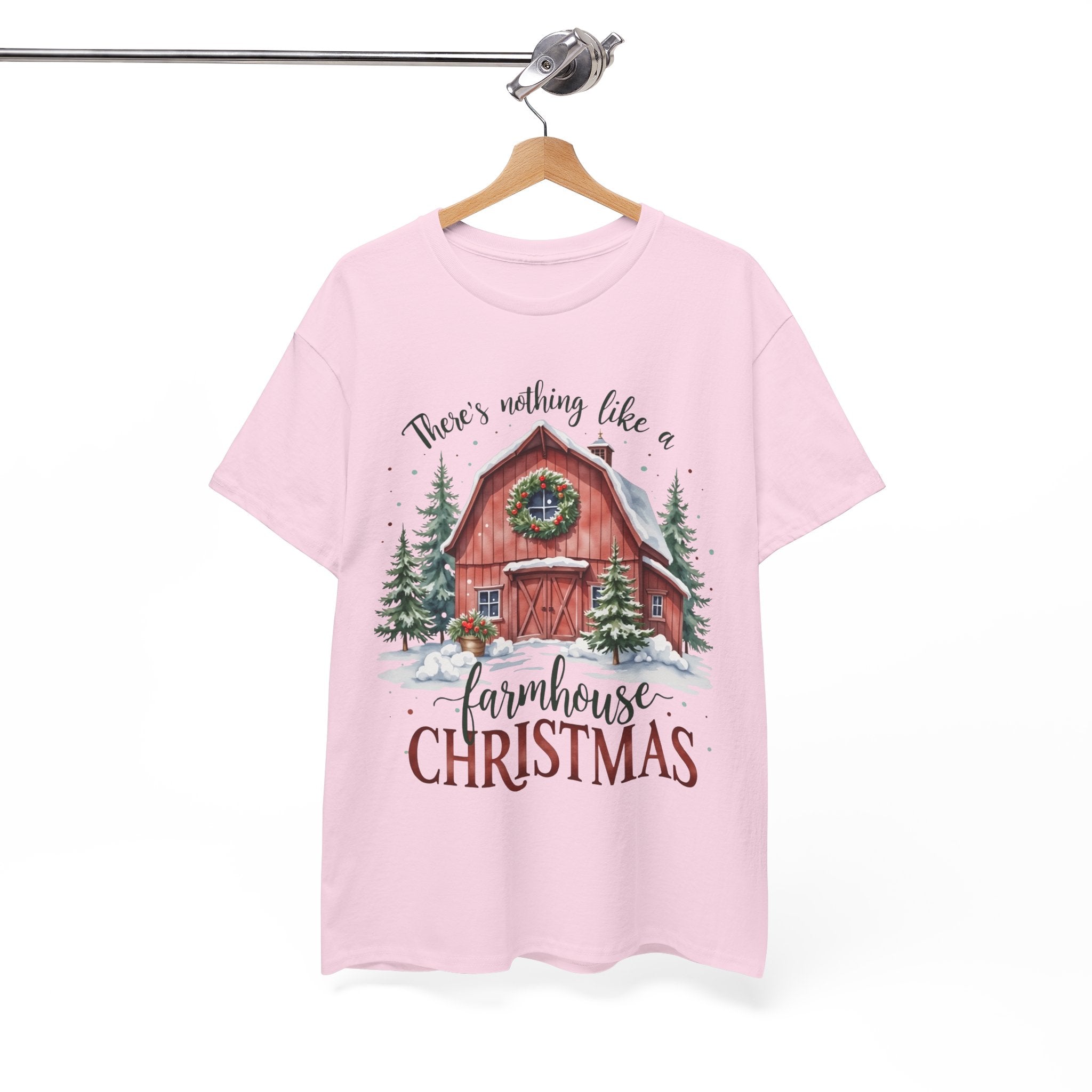 Farmhouse Christmas Graphic T- Shirt Printify