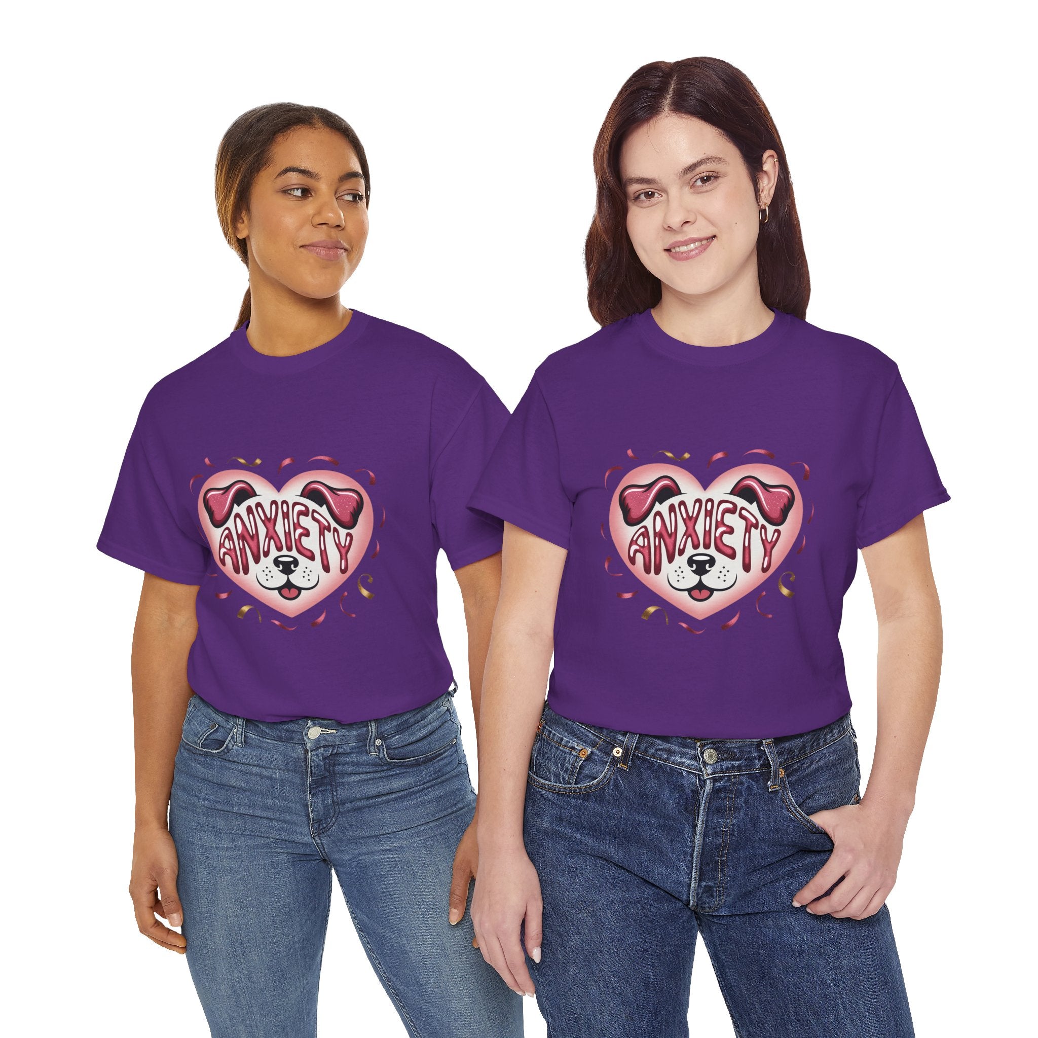 Anxiety Heart Unisex Graphics T- Shirt Printify