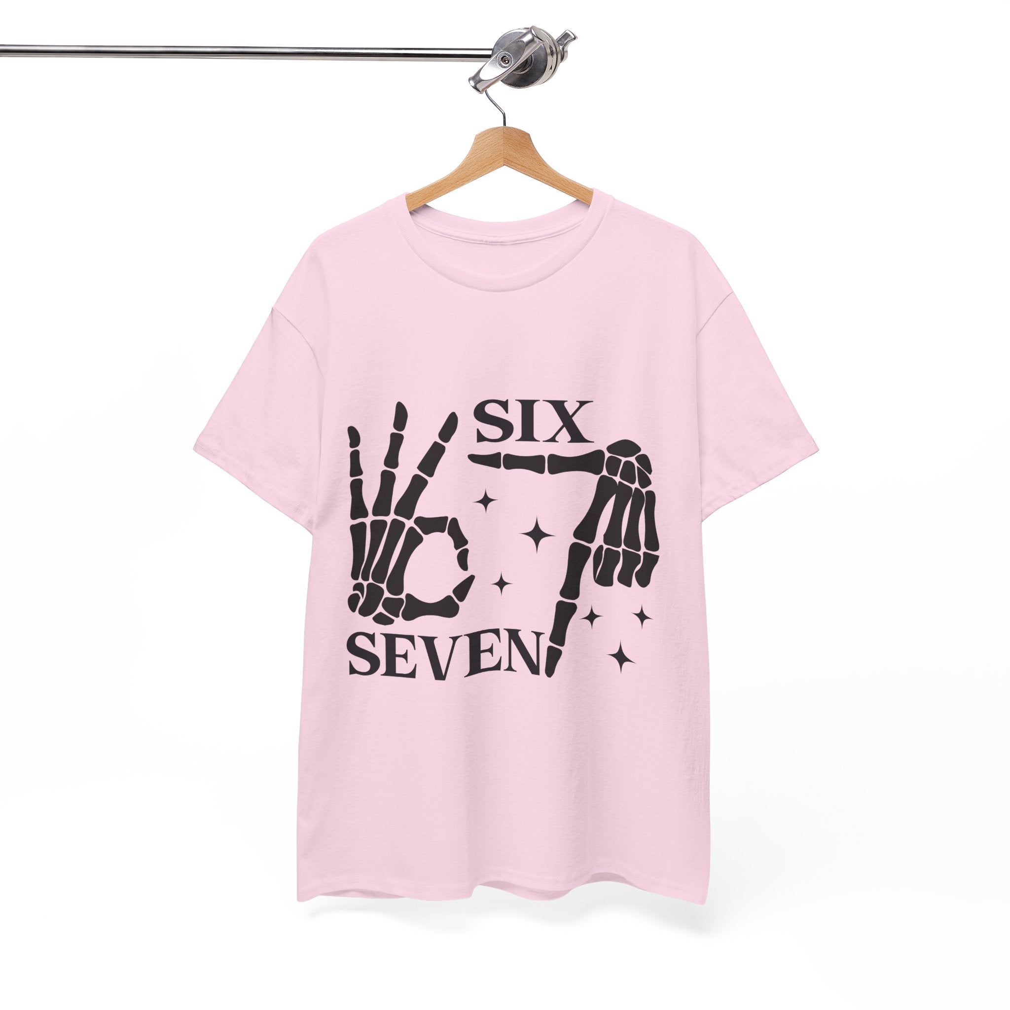 Skeleton Hands 6 - 7 Meme T- Shirt Printify