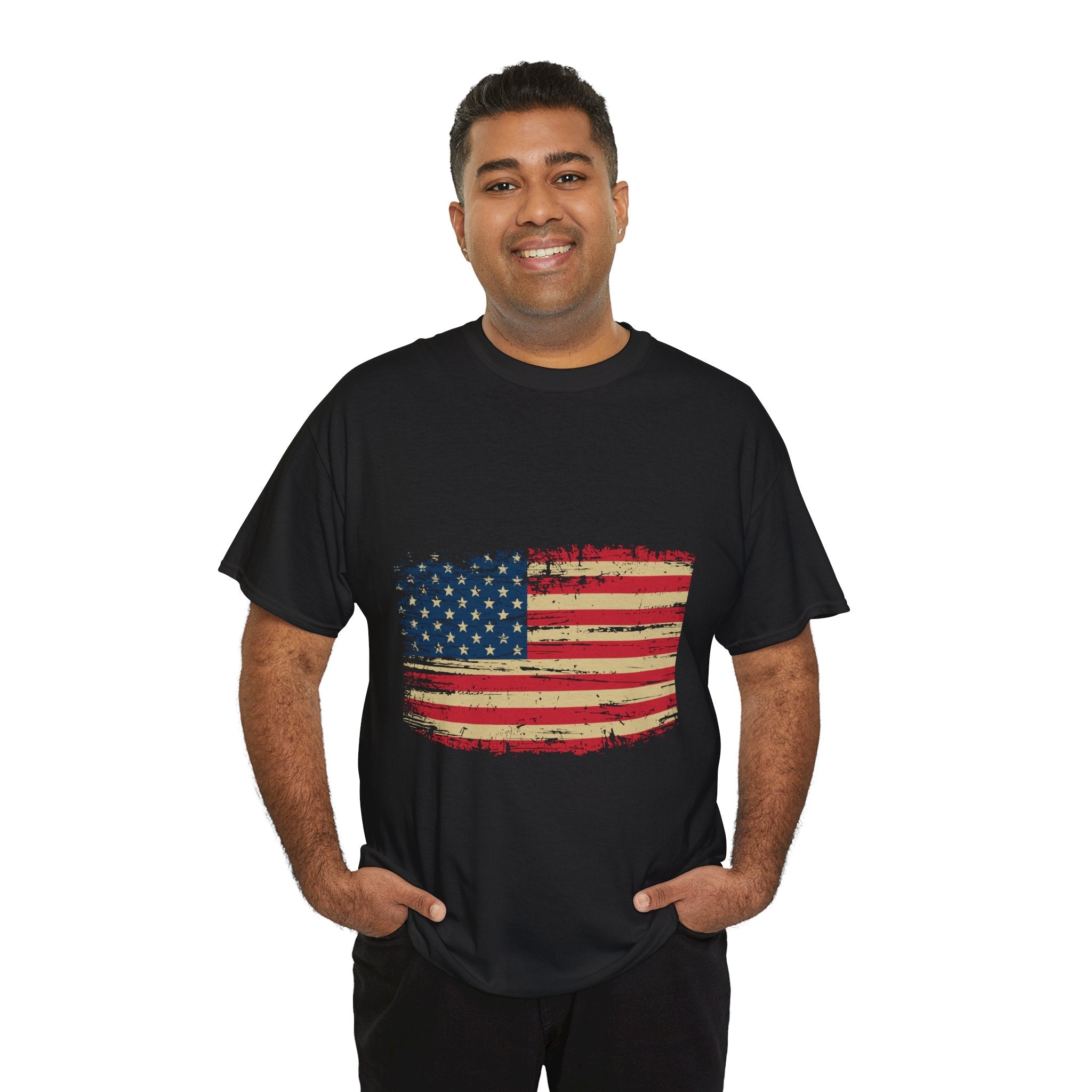 Vintage American Flag T-Shirt Printify