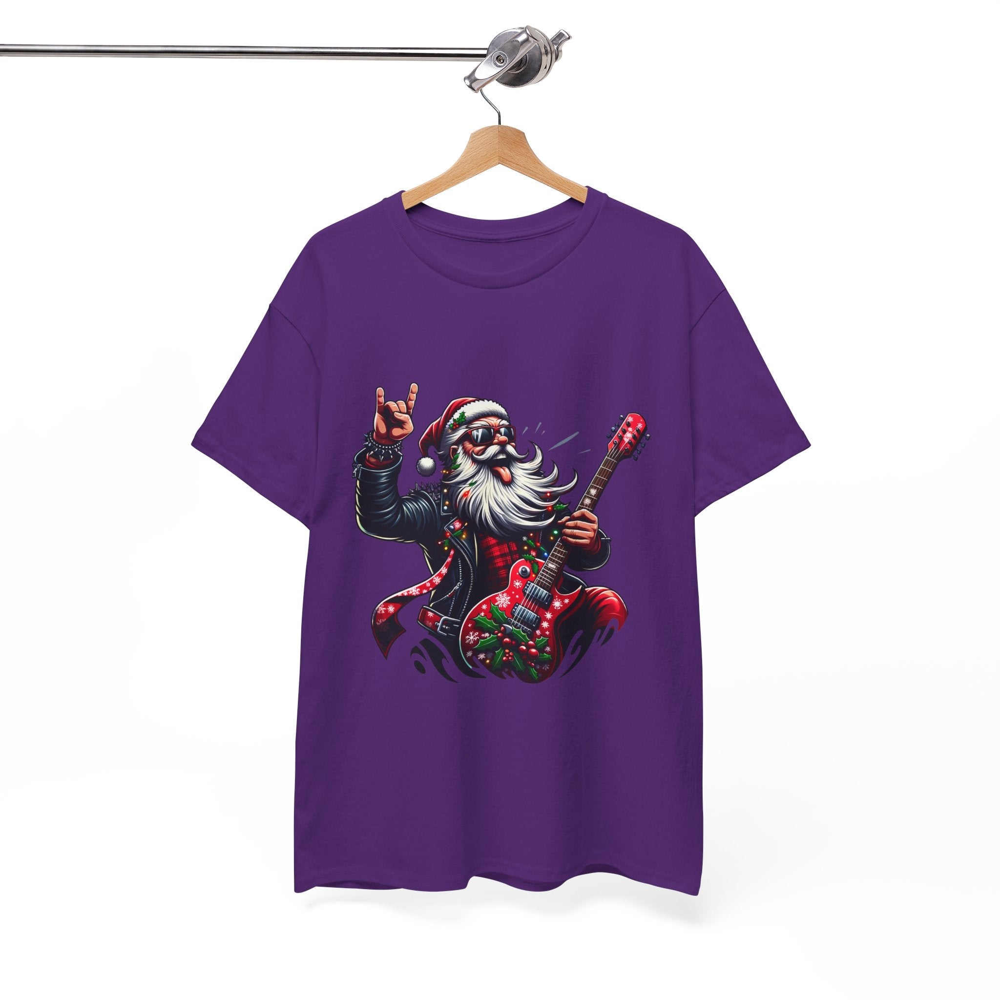 Rockin' Santa Unisex Graphic T- Shirt Printify