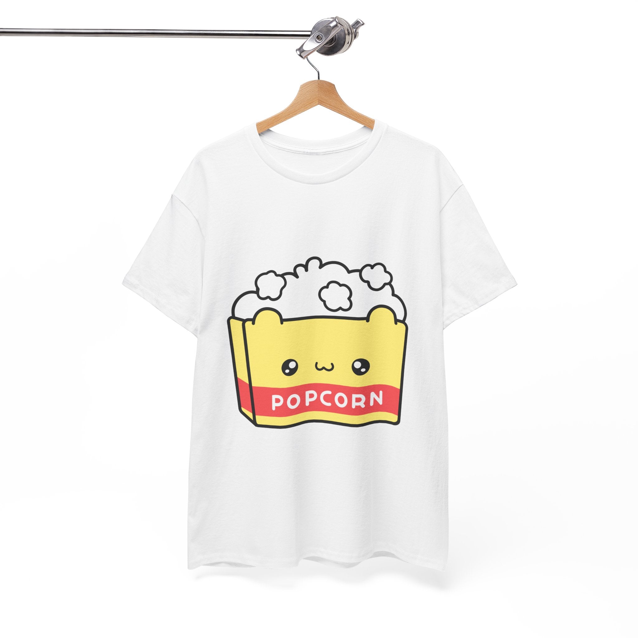 Cute Popcorn Graphic Movie T- Shirt Printify
