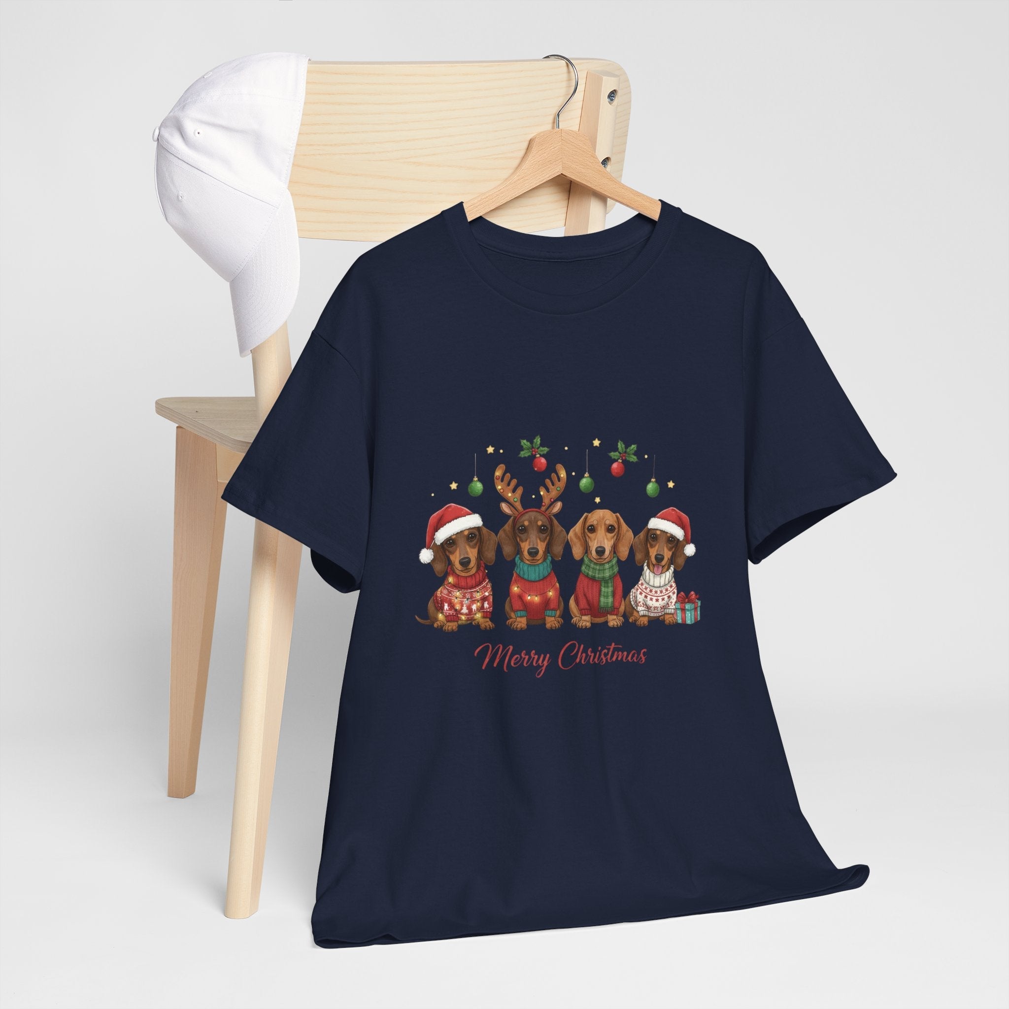 Christmas Dachshund Dogs T-Shirt Printify