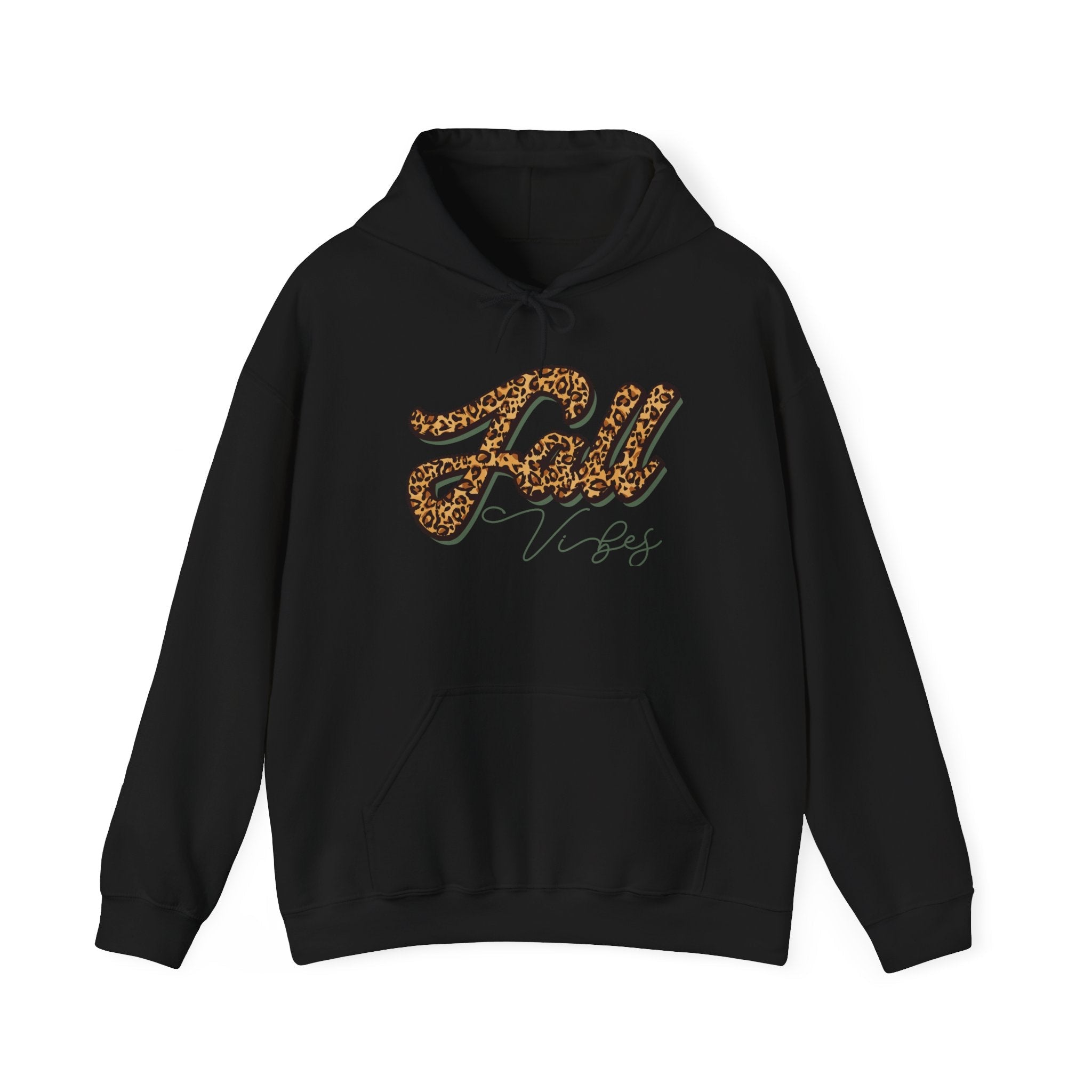 Fall Vibes Leopard Graphic Hoodie Printify