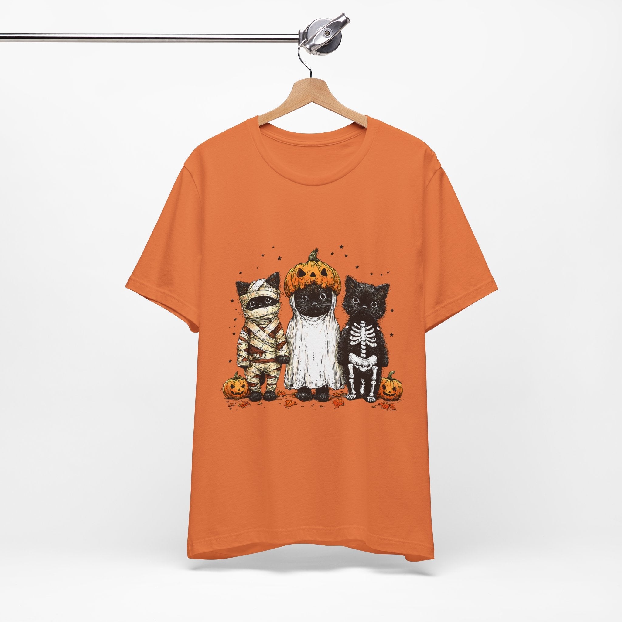 Halloween Spooky Cats Graphic T-Shirt Printify