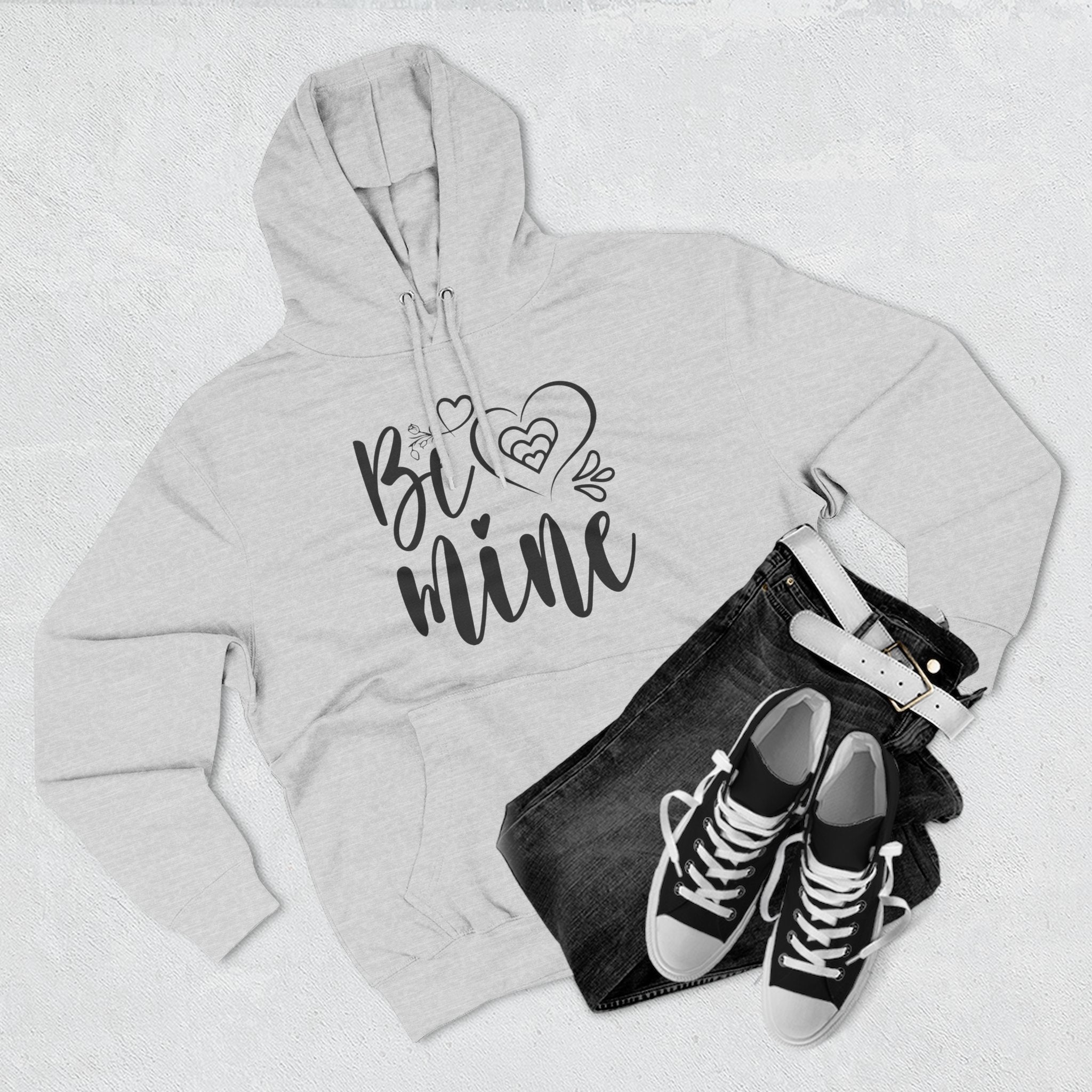 Be Mine - Romantic Heart Hoodie Printify
