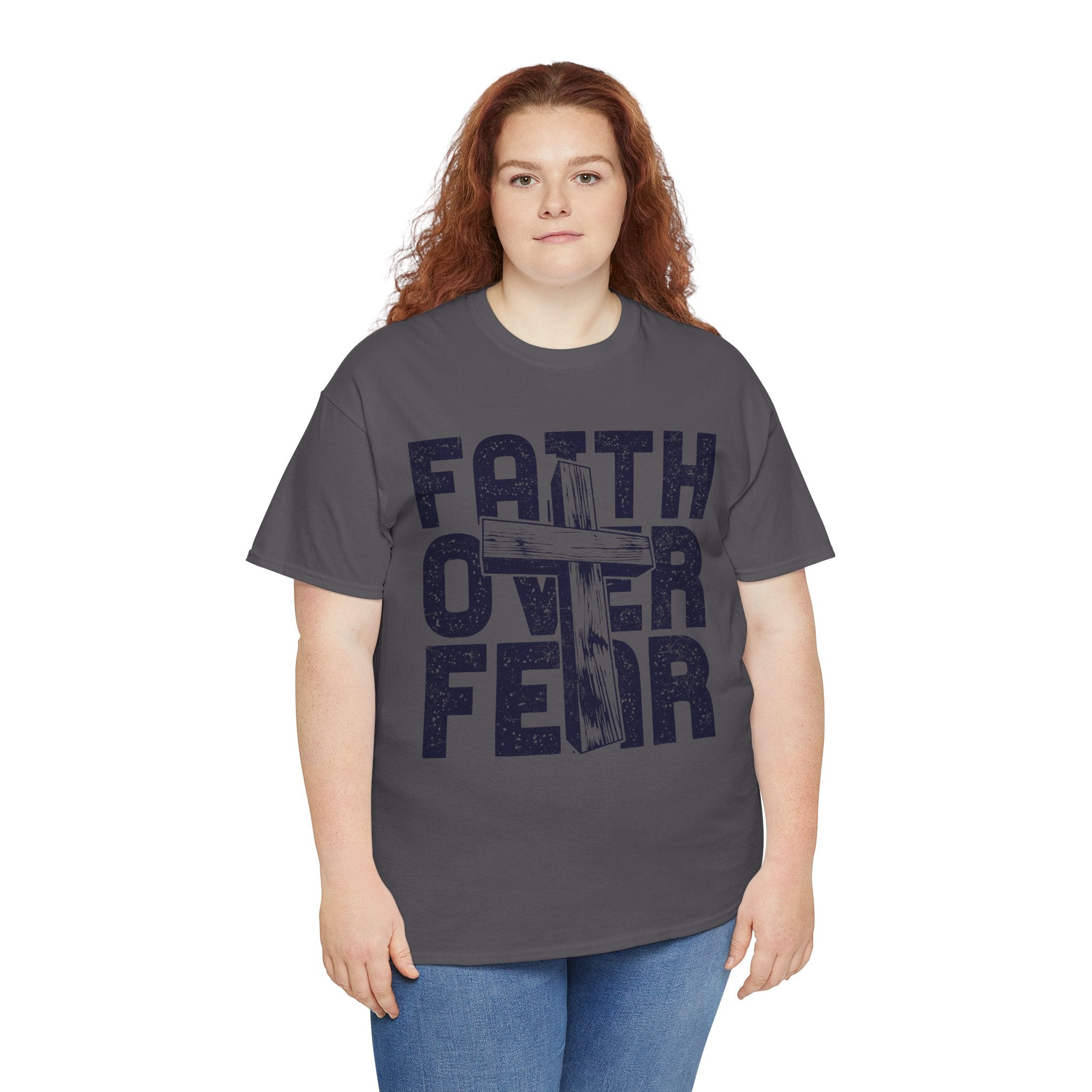 Faith Over Fear Graphic T-Shirt Printify