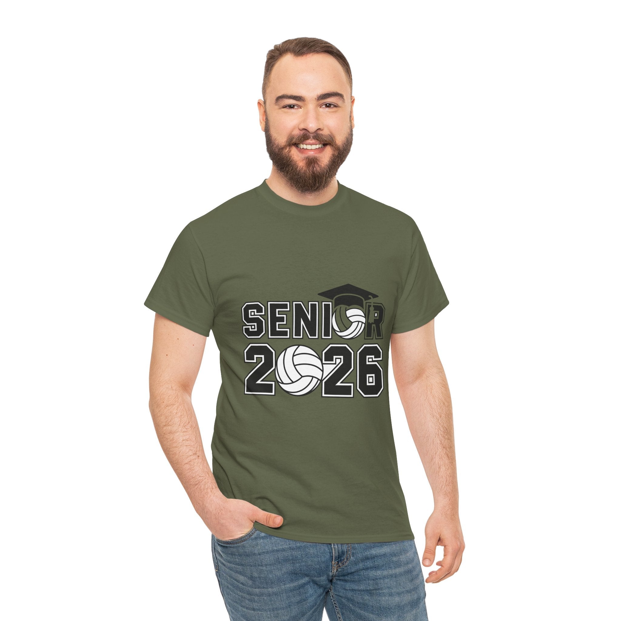 Senior 2026 Volleyball Graduation T- Shirt Printify