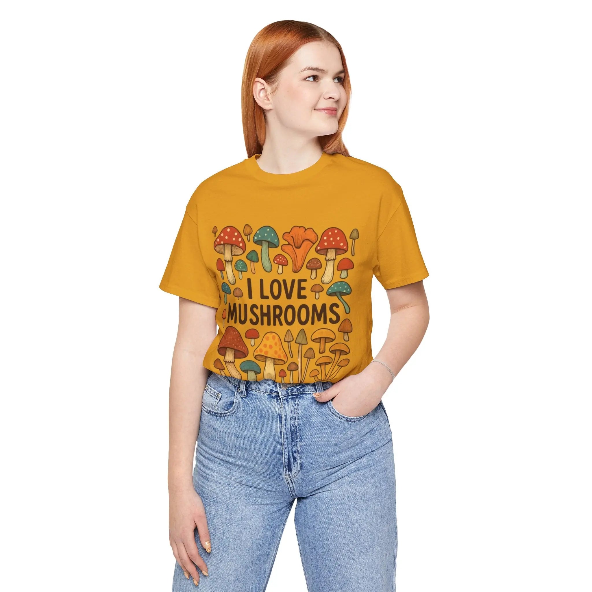 I Love Mushrooms Unisex T-Shirt - Crafted Looks