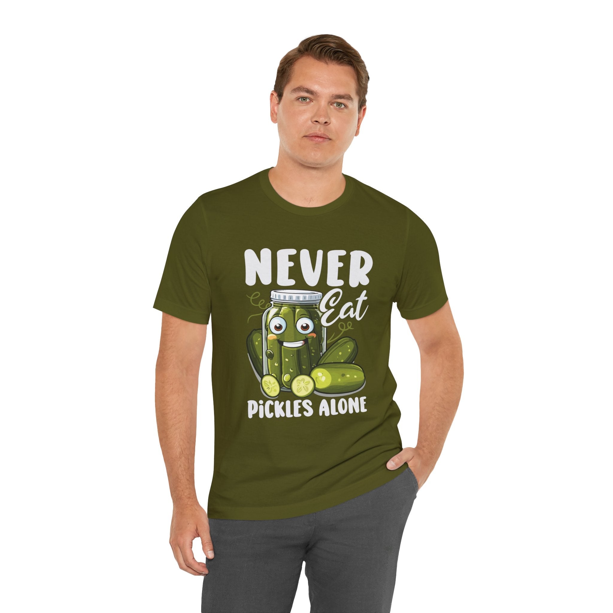 Never Eat Pickles Alone T-Shirt Printify