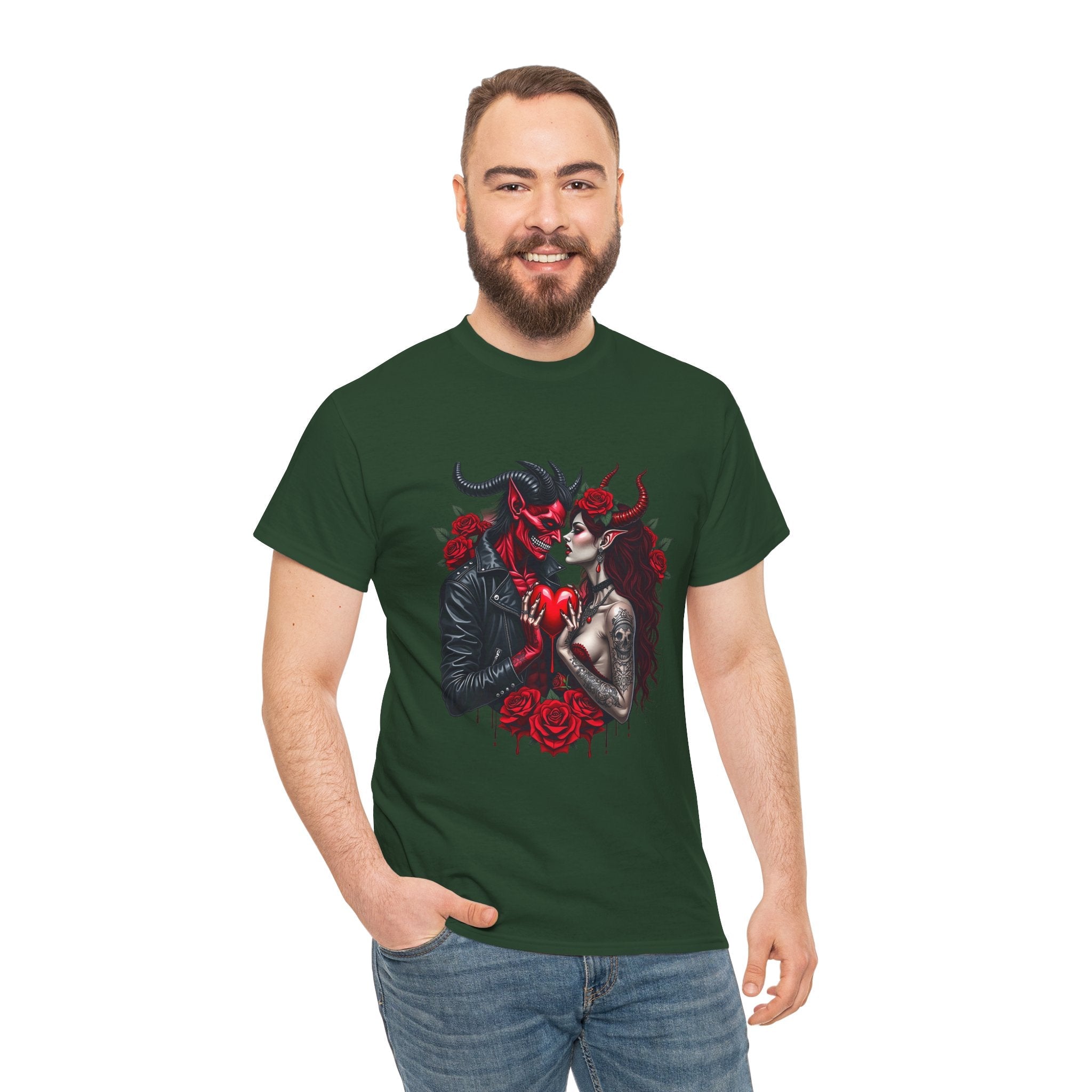 Romantic Gothic Graphic T-Shirt Printify