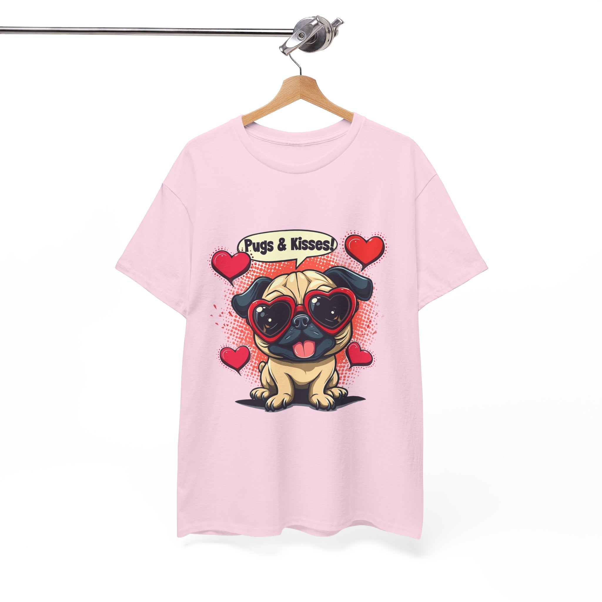 Pugs & Kisses Unisex Graphic T- Shirt Printify