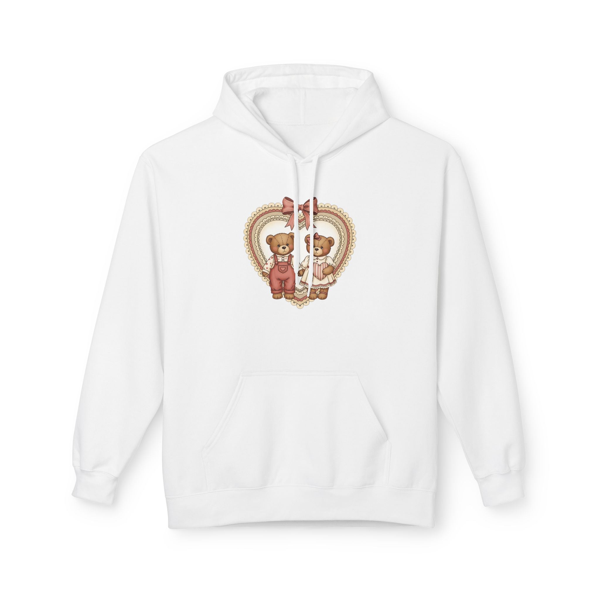 Valentine Teddy Heart Hoodie