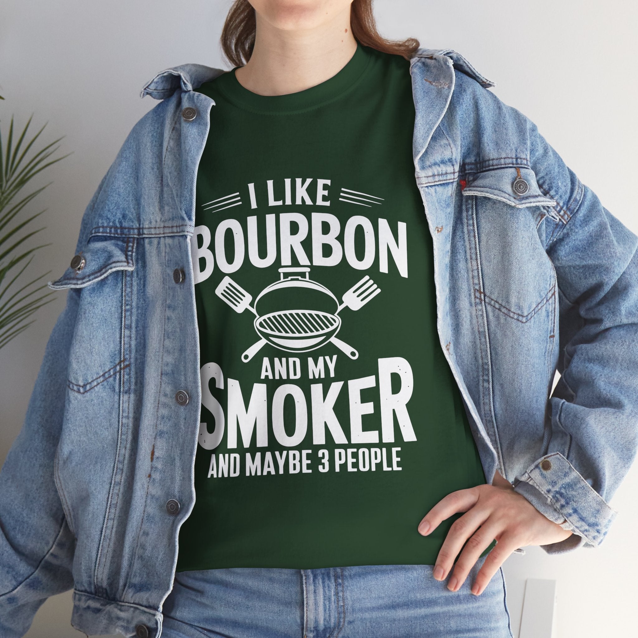 Bourbon Smoker Funny BBQ T- Shirt Printify