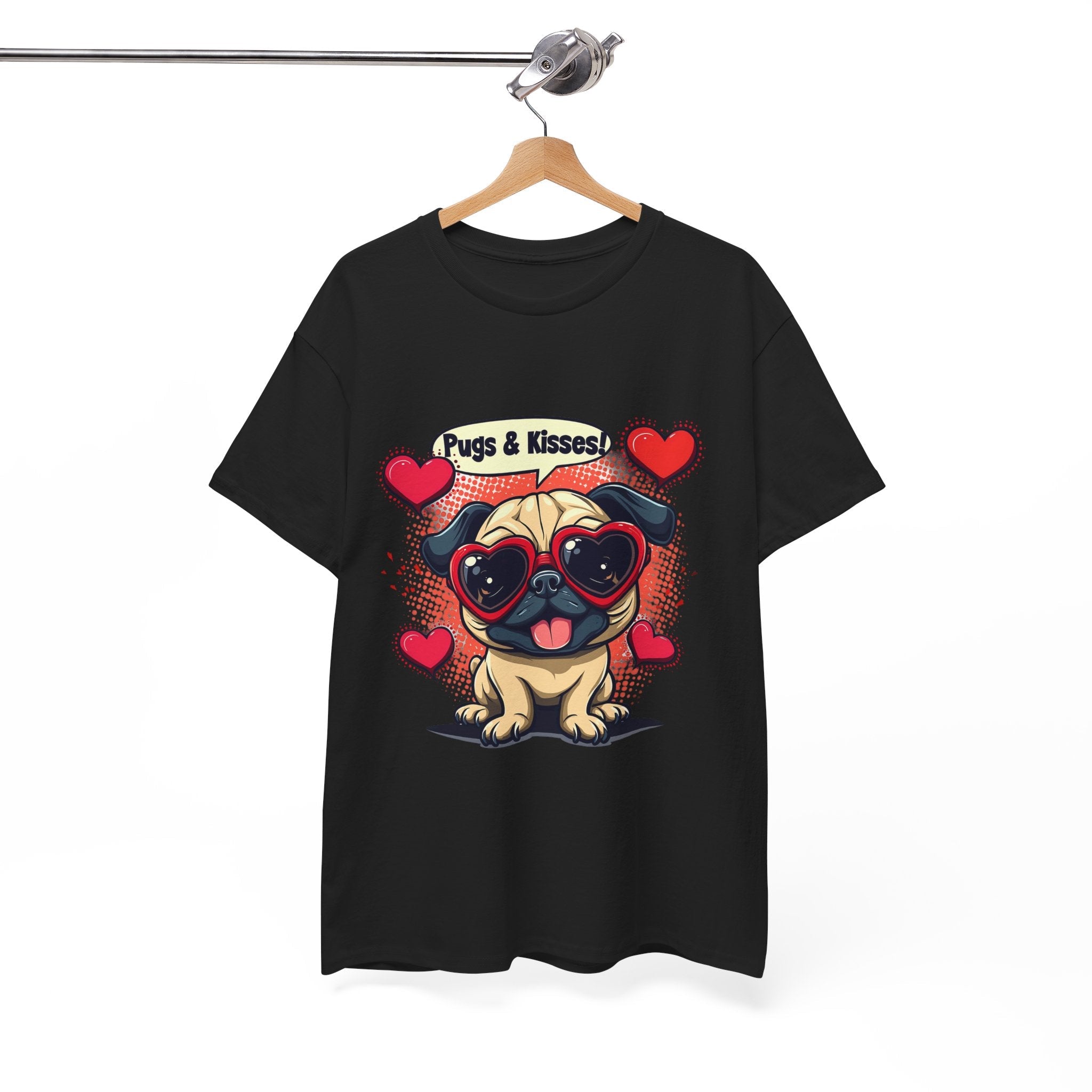 Pugs & Kisses Unisex Graphic T- Shirt Printify