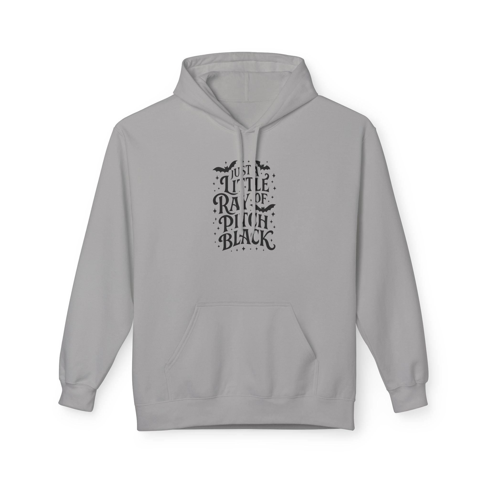 "Just a Little Rave of Pitch Black" Gothic Raven Graphic Hoodie Printify