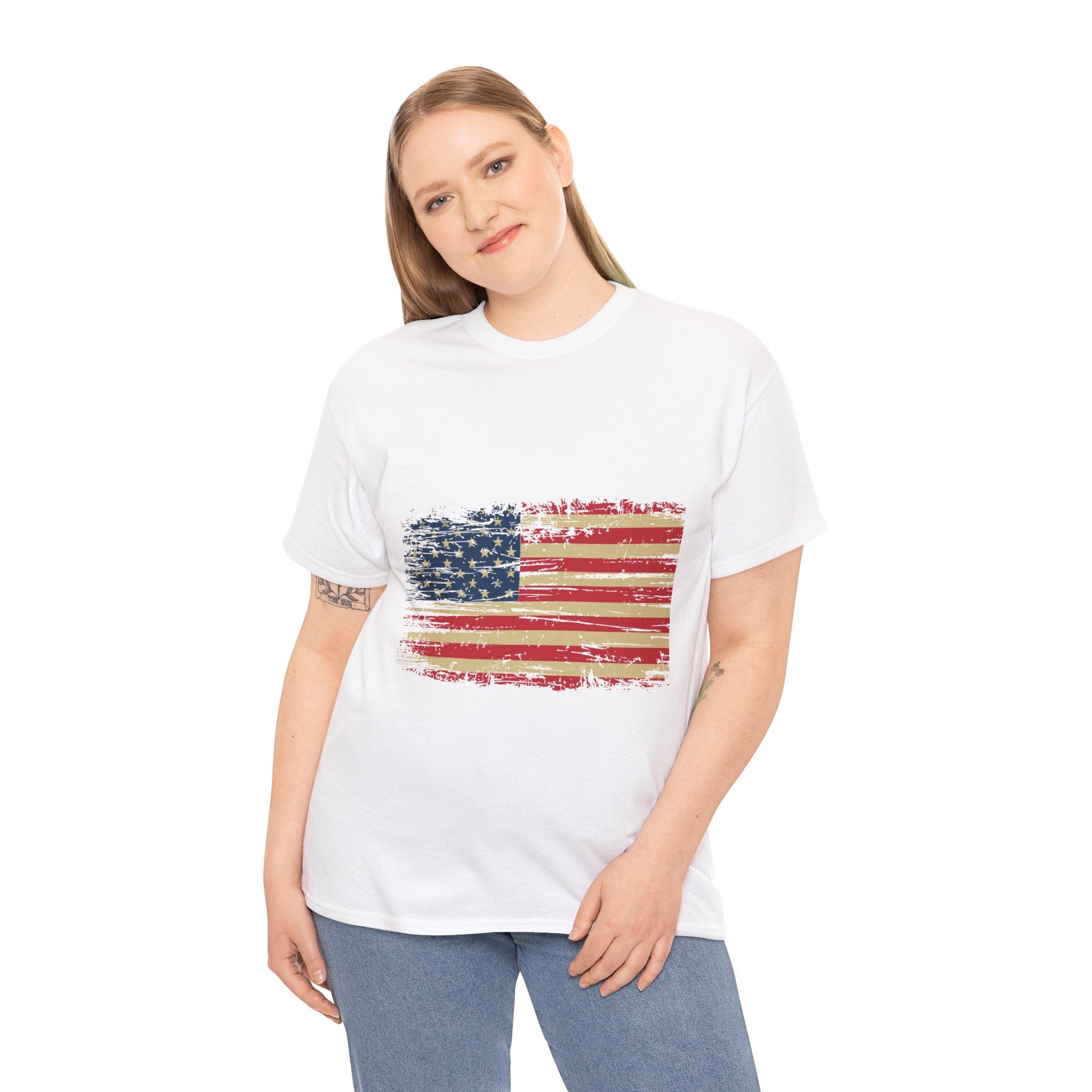 Vintage American Flag T-Shirt Printify