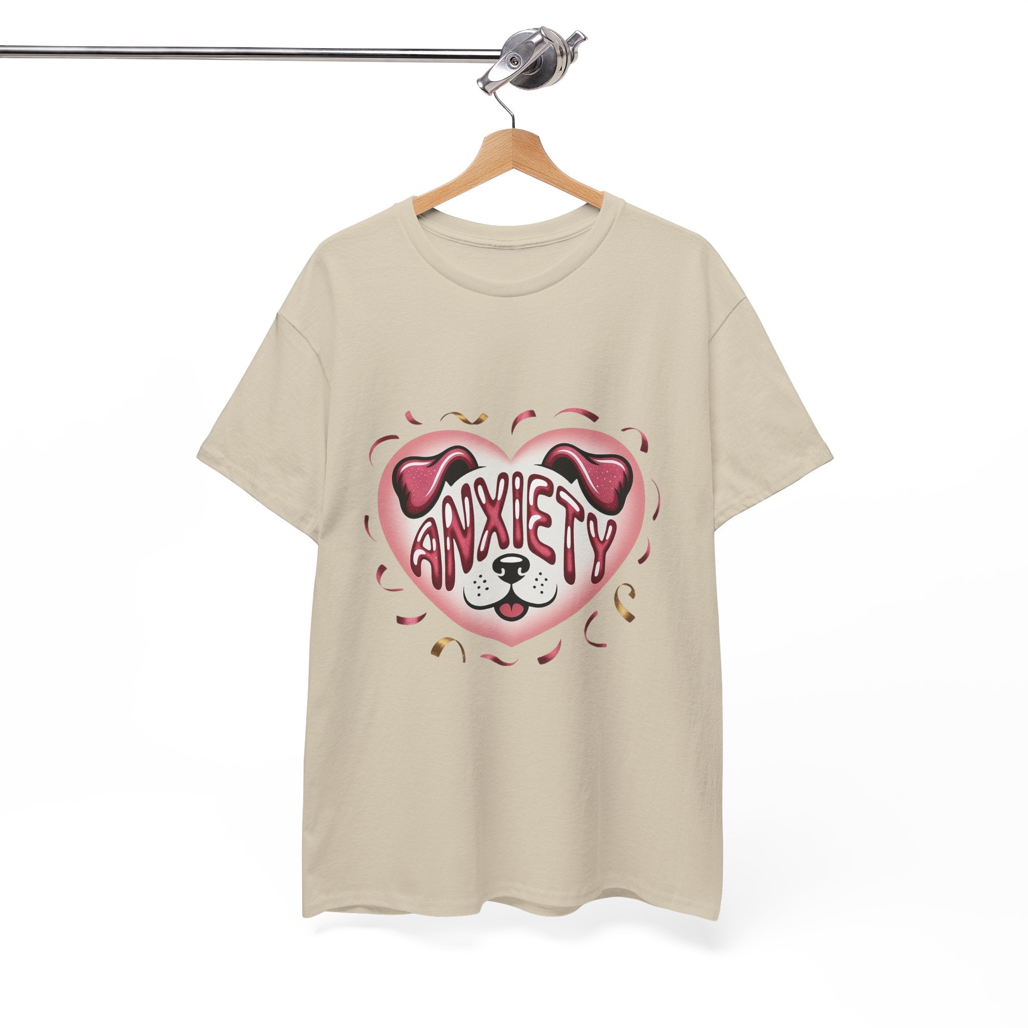 Anxiety Heart Unisex Graphics T- Shirt Printify