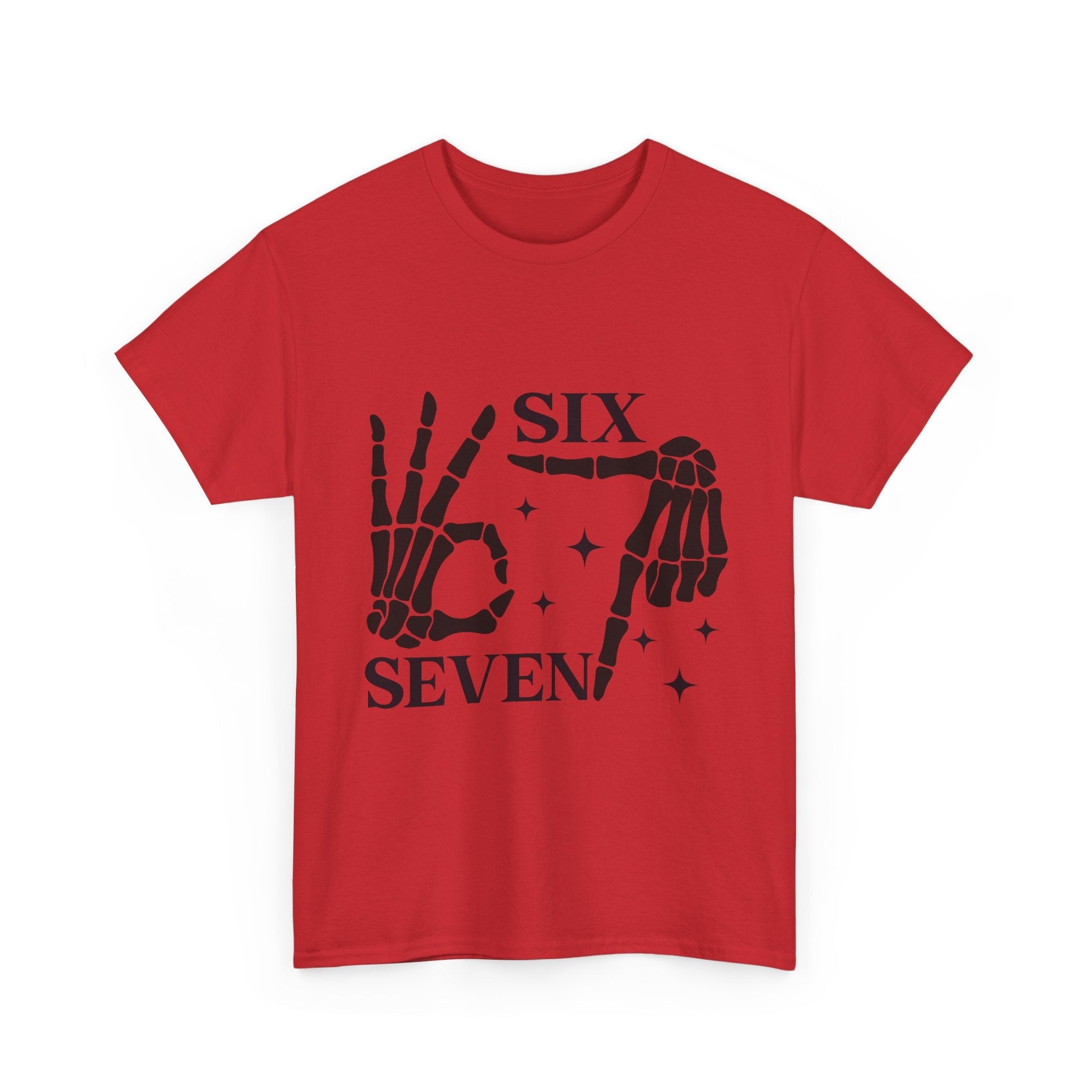 Skeleton Hands 6 - 7 Meme T- Shirt Printify