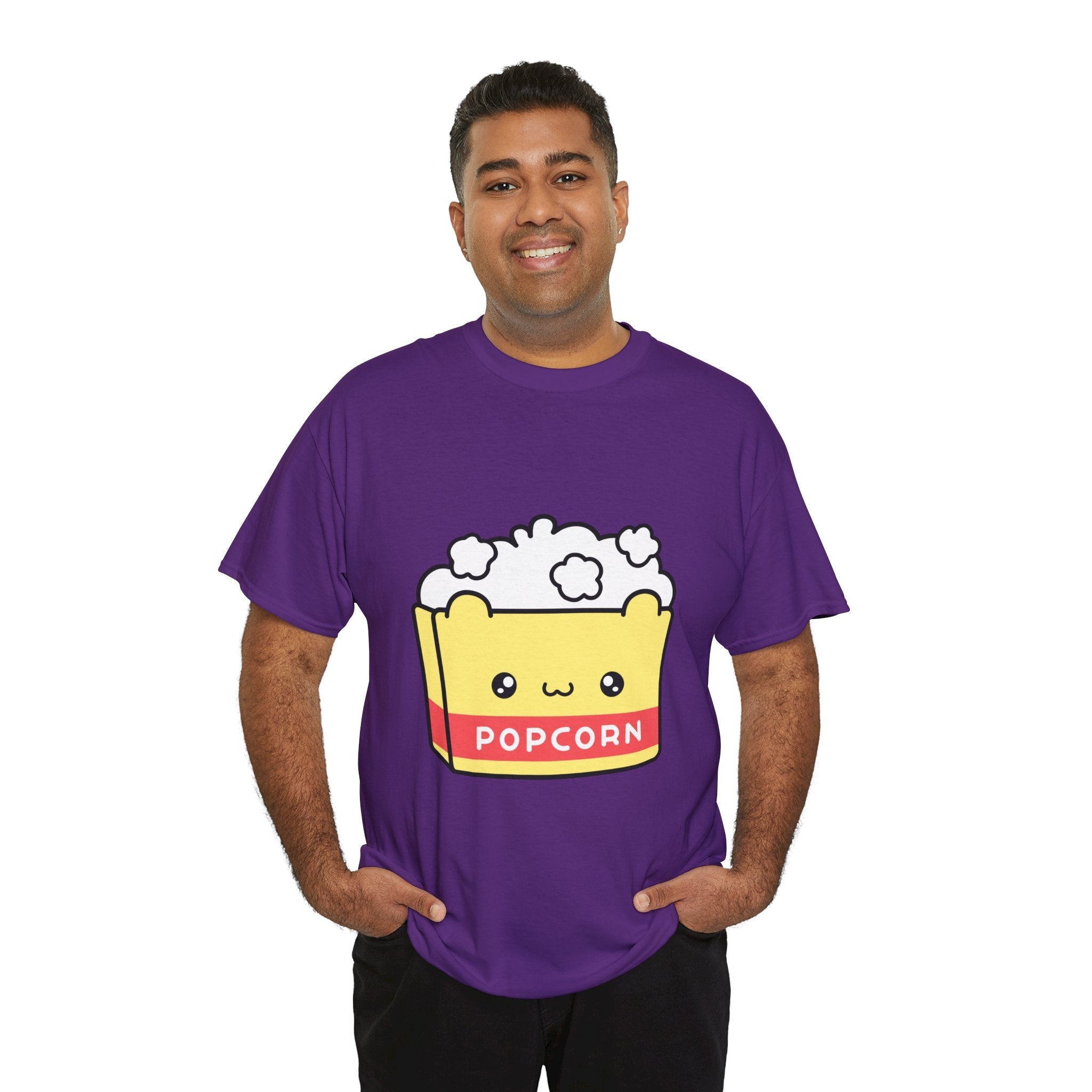 Cute Popcorn Graphic Movie T- Shirt Printify