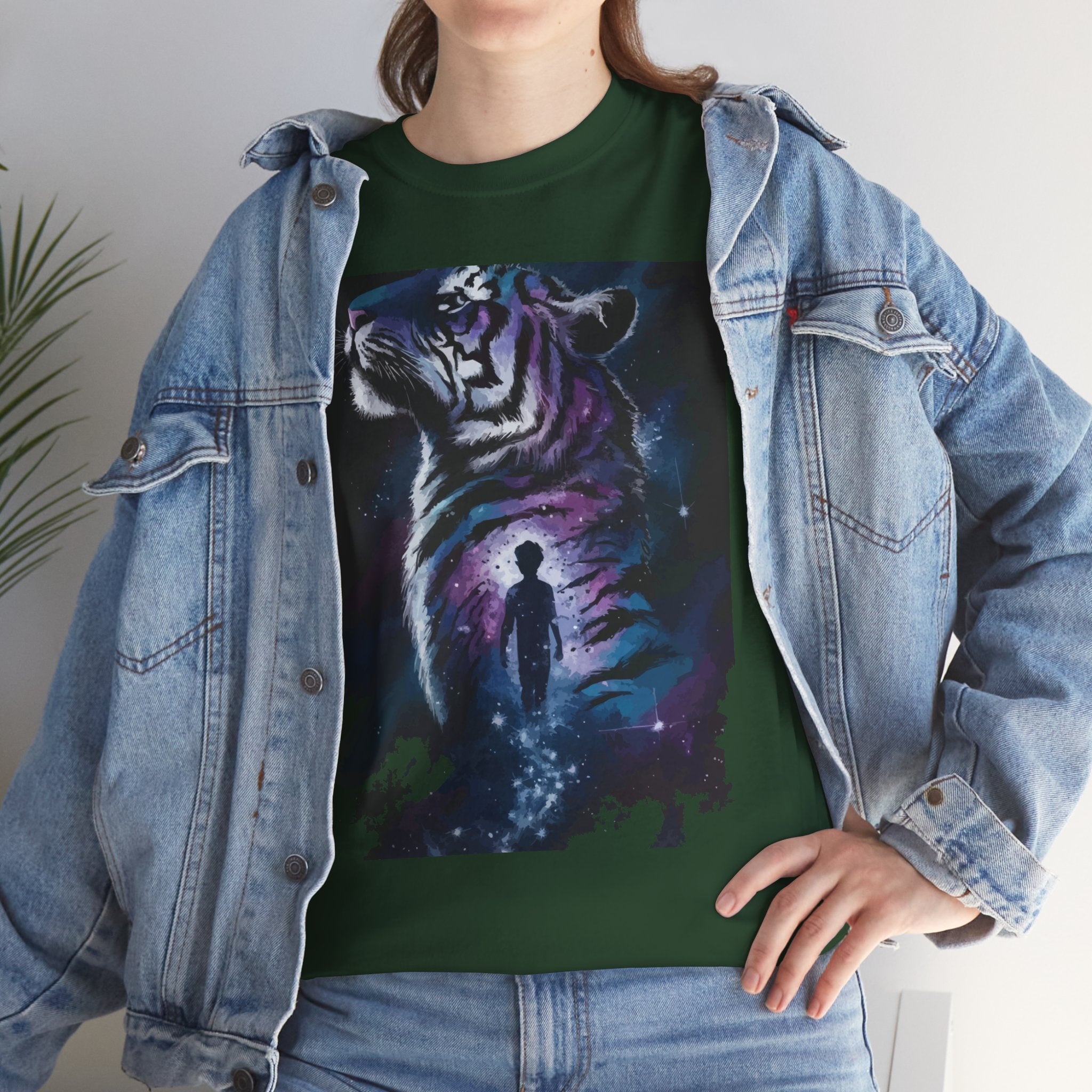Mystical Tiger Graphic T-Shirt Printify