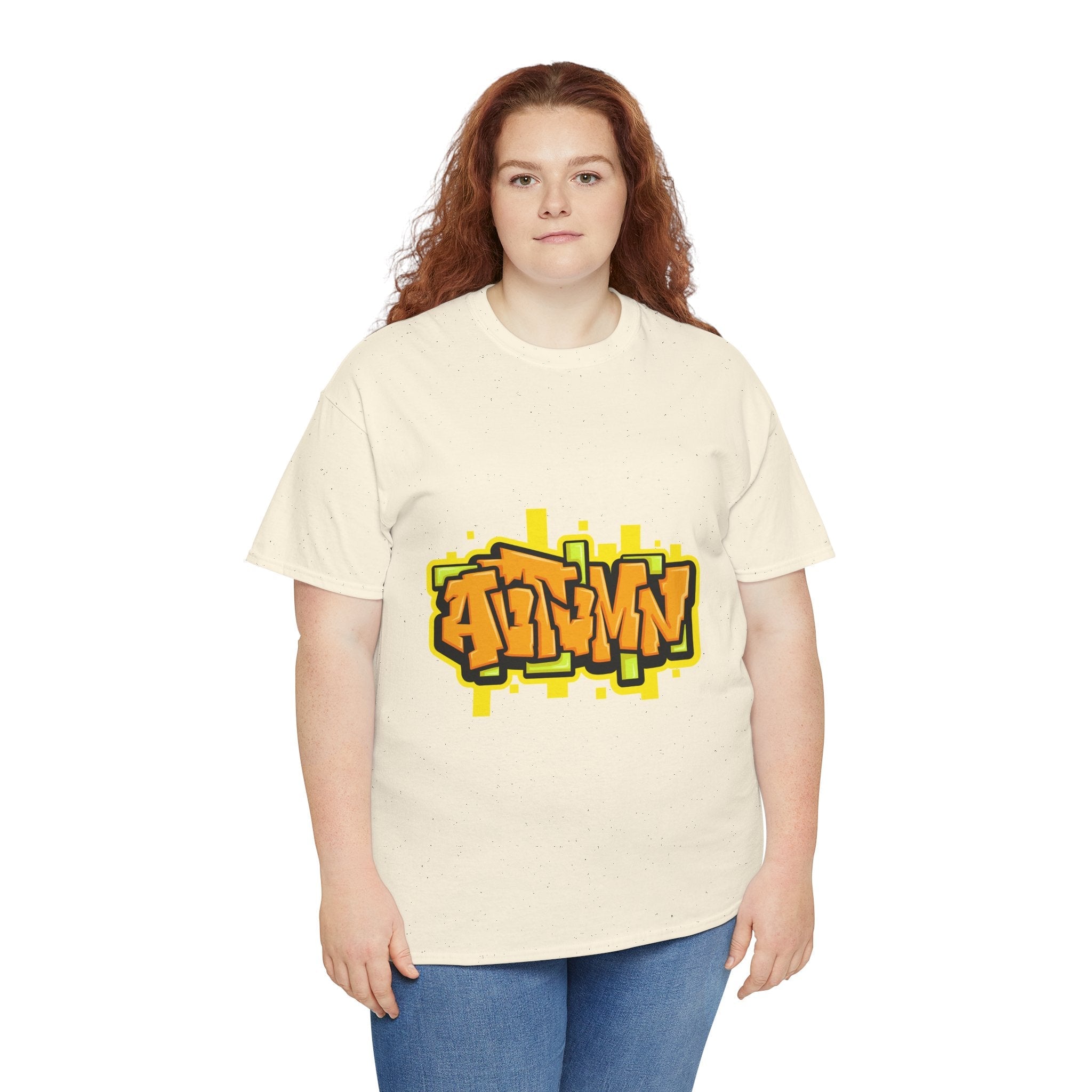 Bold Autumn Graffiti Graphic T-Shirt Printify