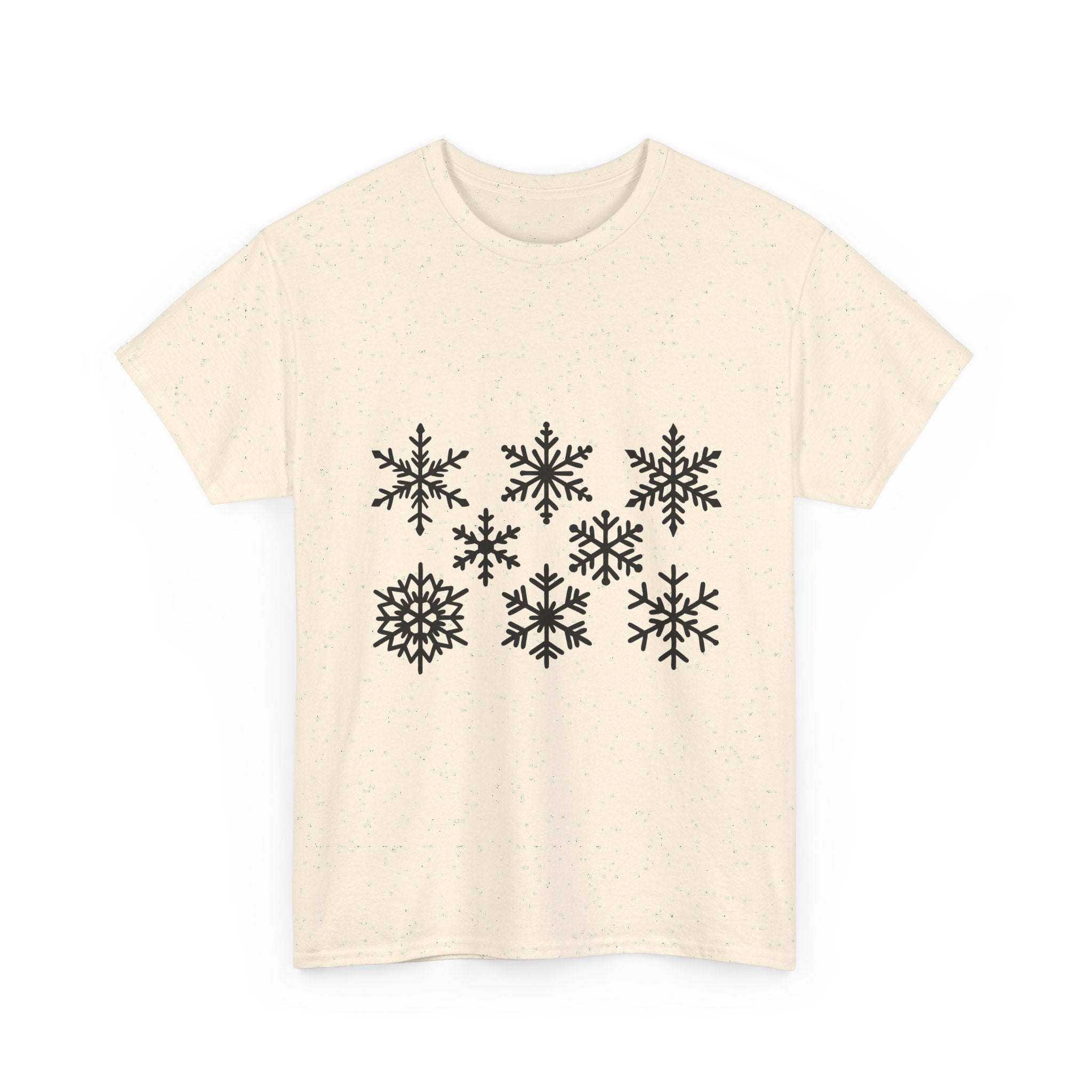 Snowflake Pattern Winter T- Shirt Printify