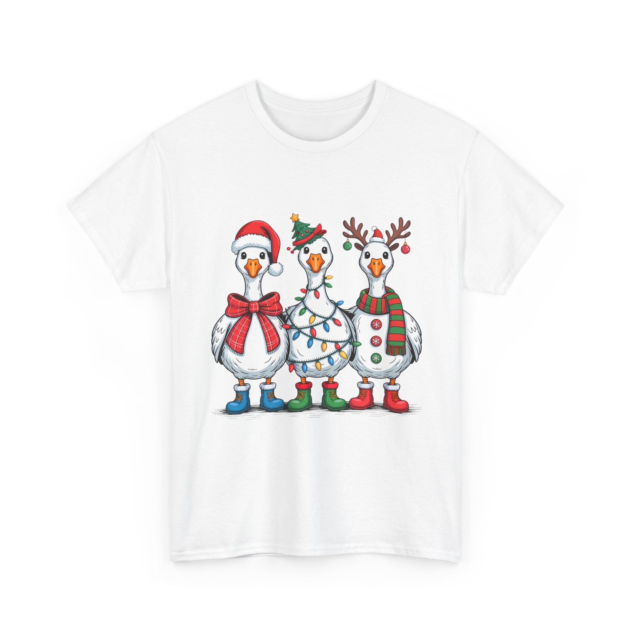 Cute Christmas Goose T-Shirt Printify