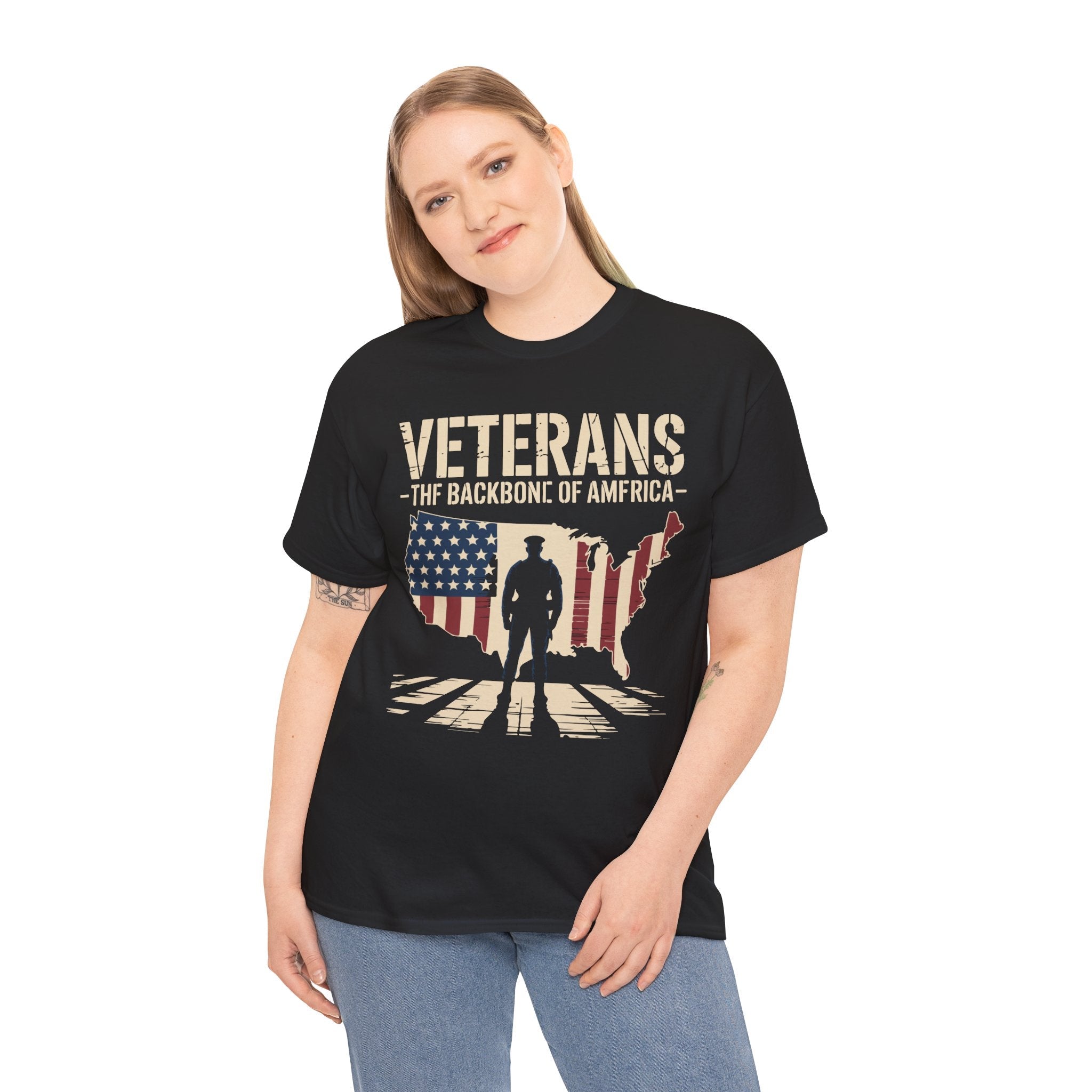 Veterans Tribute the Backbone of America T-Shirt Printify
