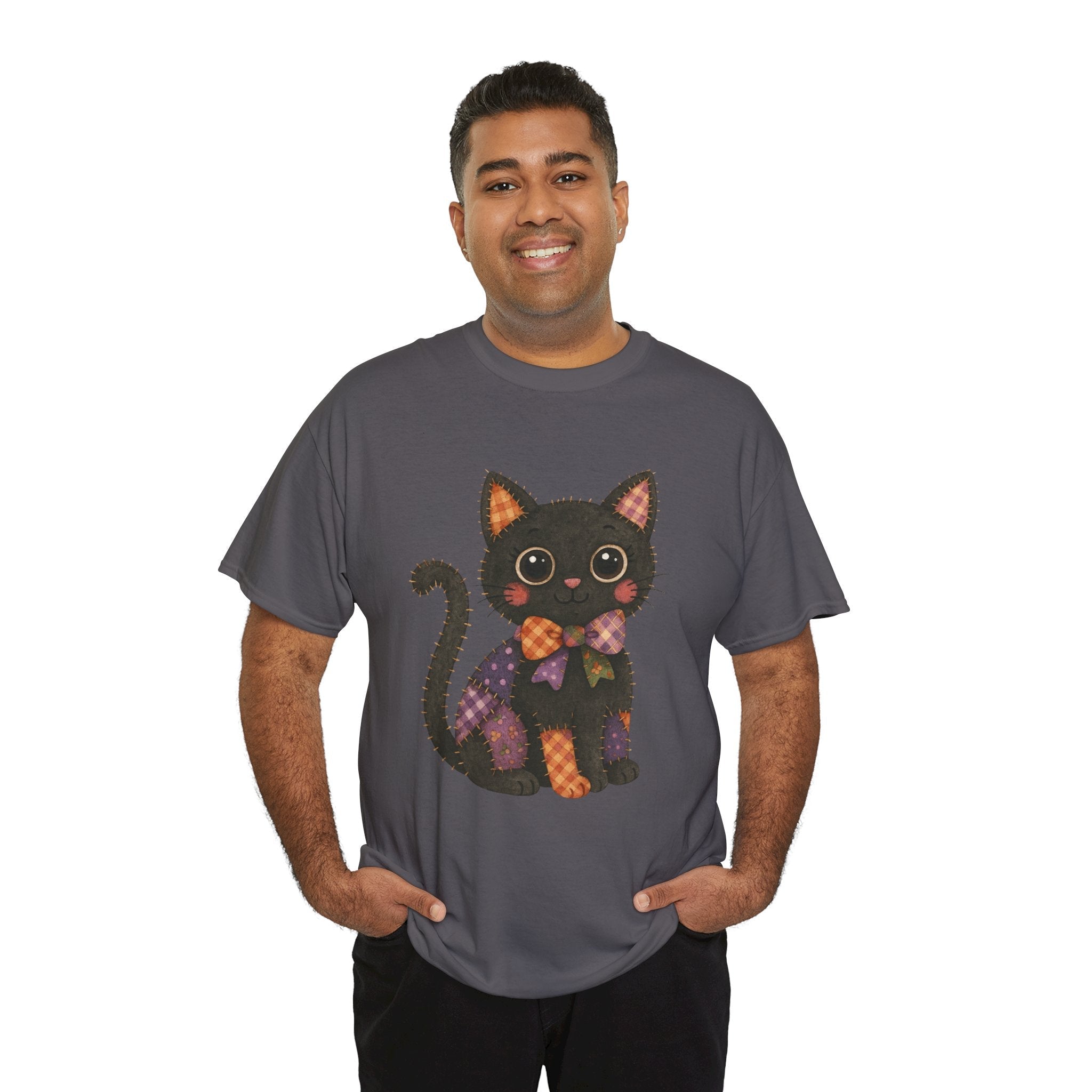Cute Black Cat Halloween T- Shirt Printify