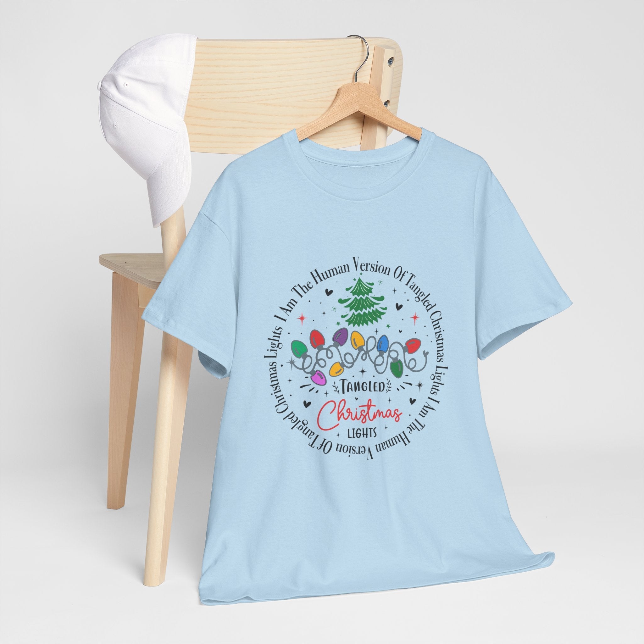 Funny Christmas Lights Design T-shirt Printify