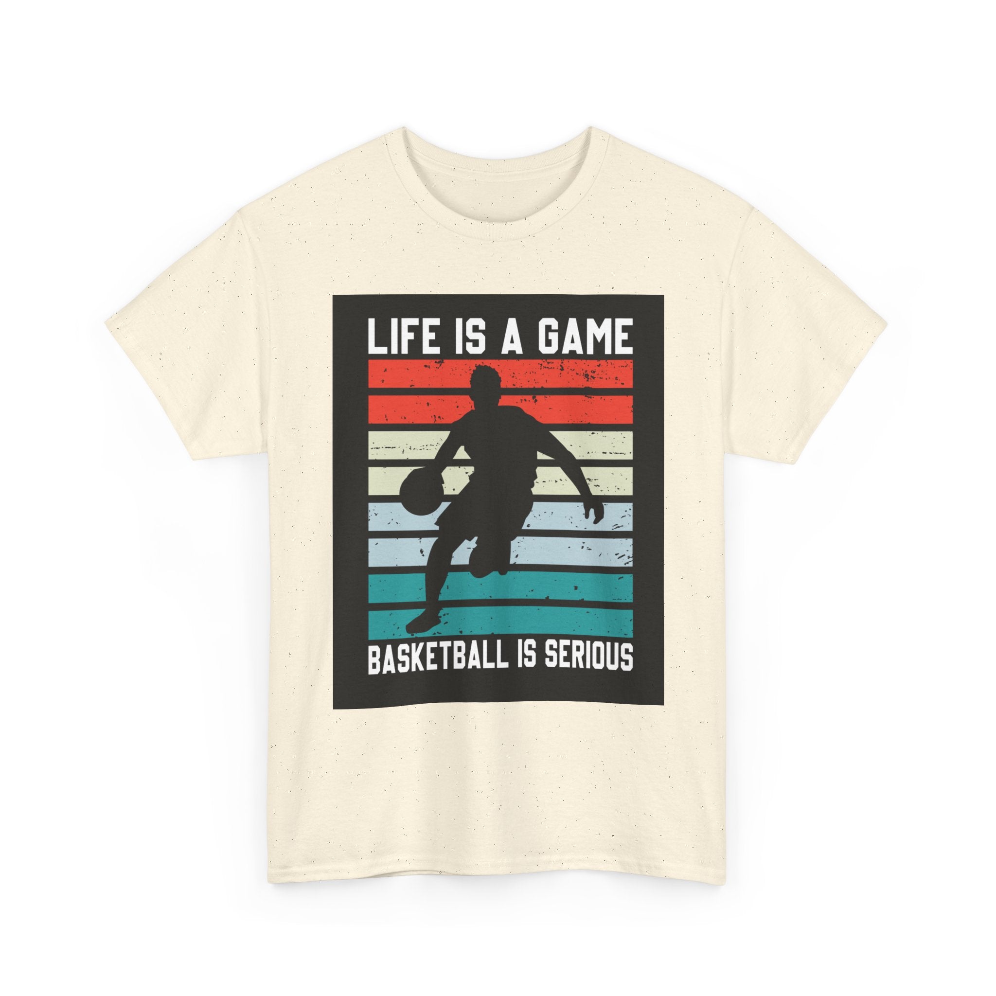 Life Is A Game Basketball Graphic T-Shirt Printify