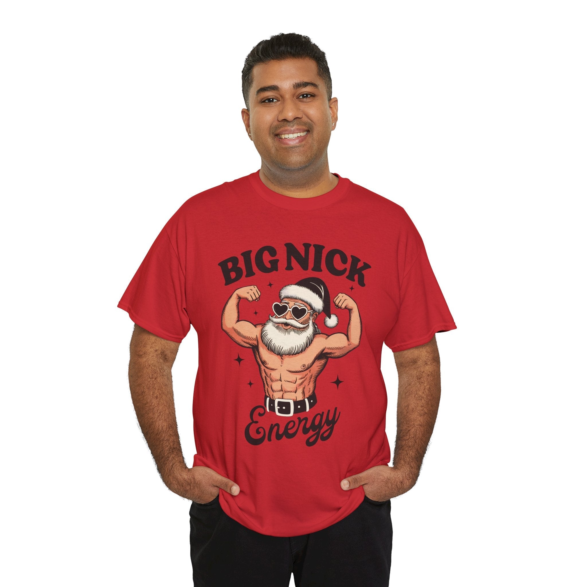 Big Nick Energy Unisex Christmas T-Shirt Printify