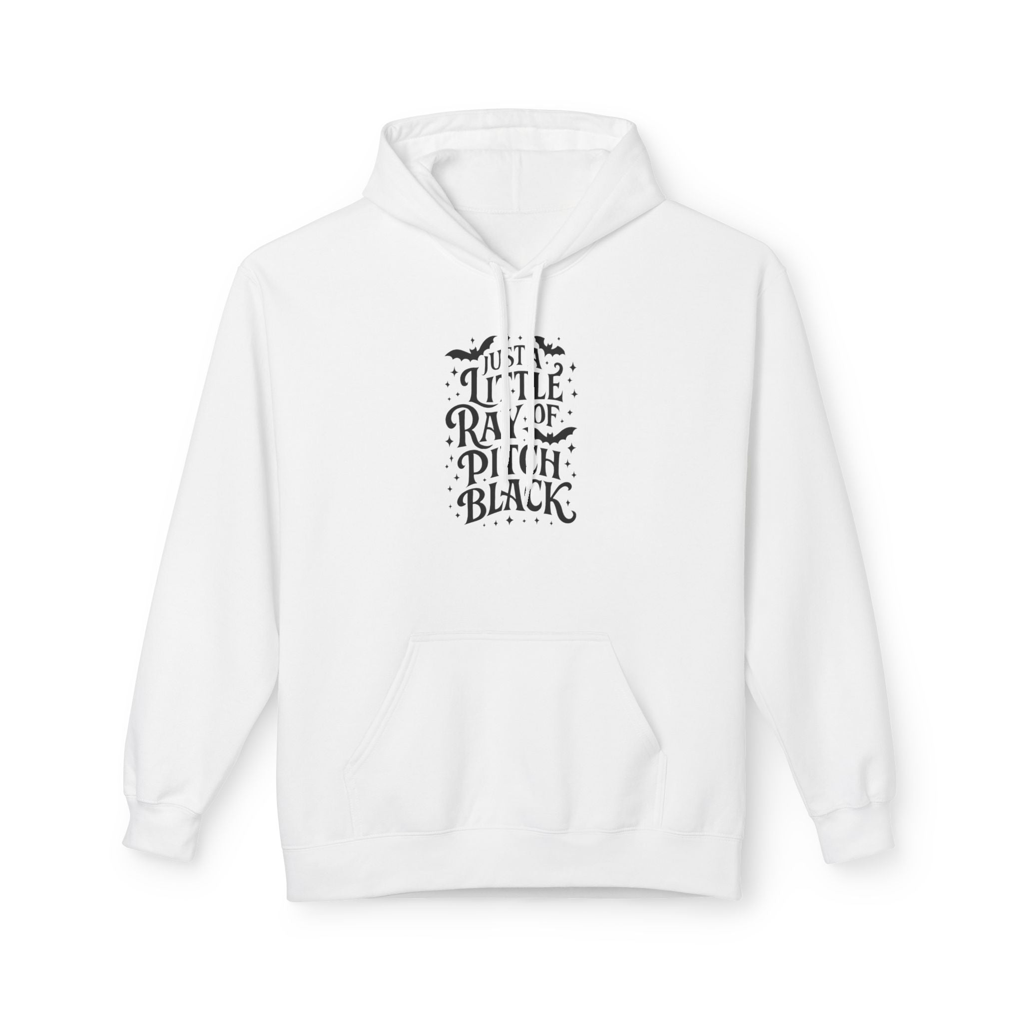 "Just a Little Rave of Pitch Black" Gothic Raven Graphic Hoodie Printify