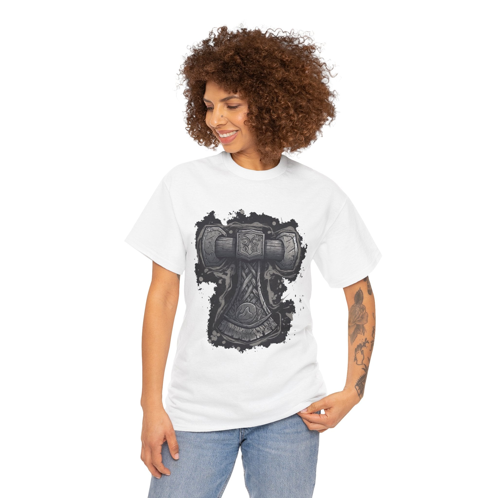 Thor Hammer Graphic T- Shirt Printify